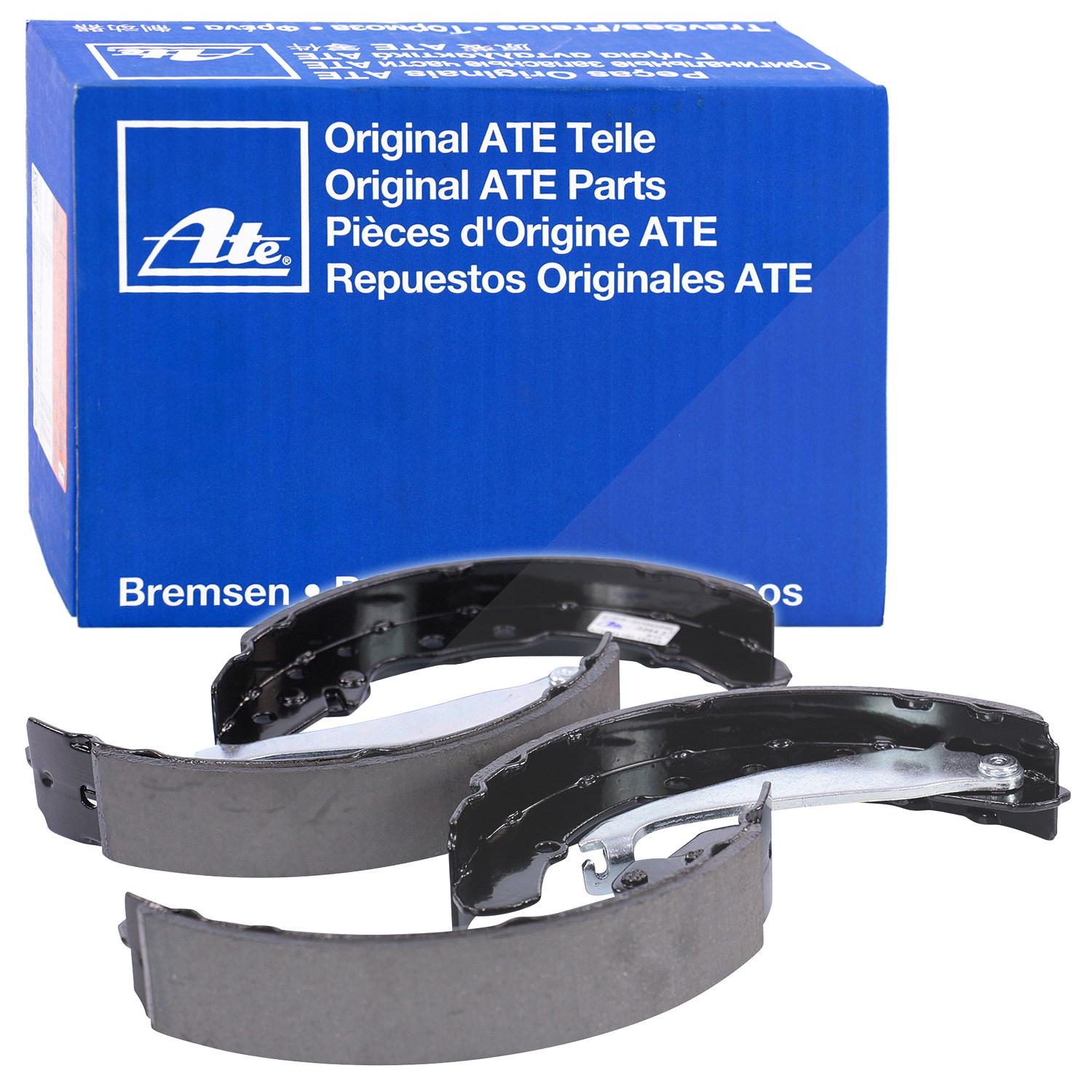 Ate Bremsbackensatz mit Hebel Trommelbremse [Hersteller-Nr. 03.0137-0264.2] für VW, Audi, Seat