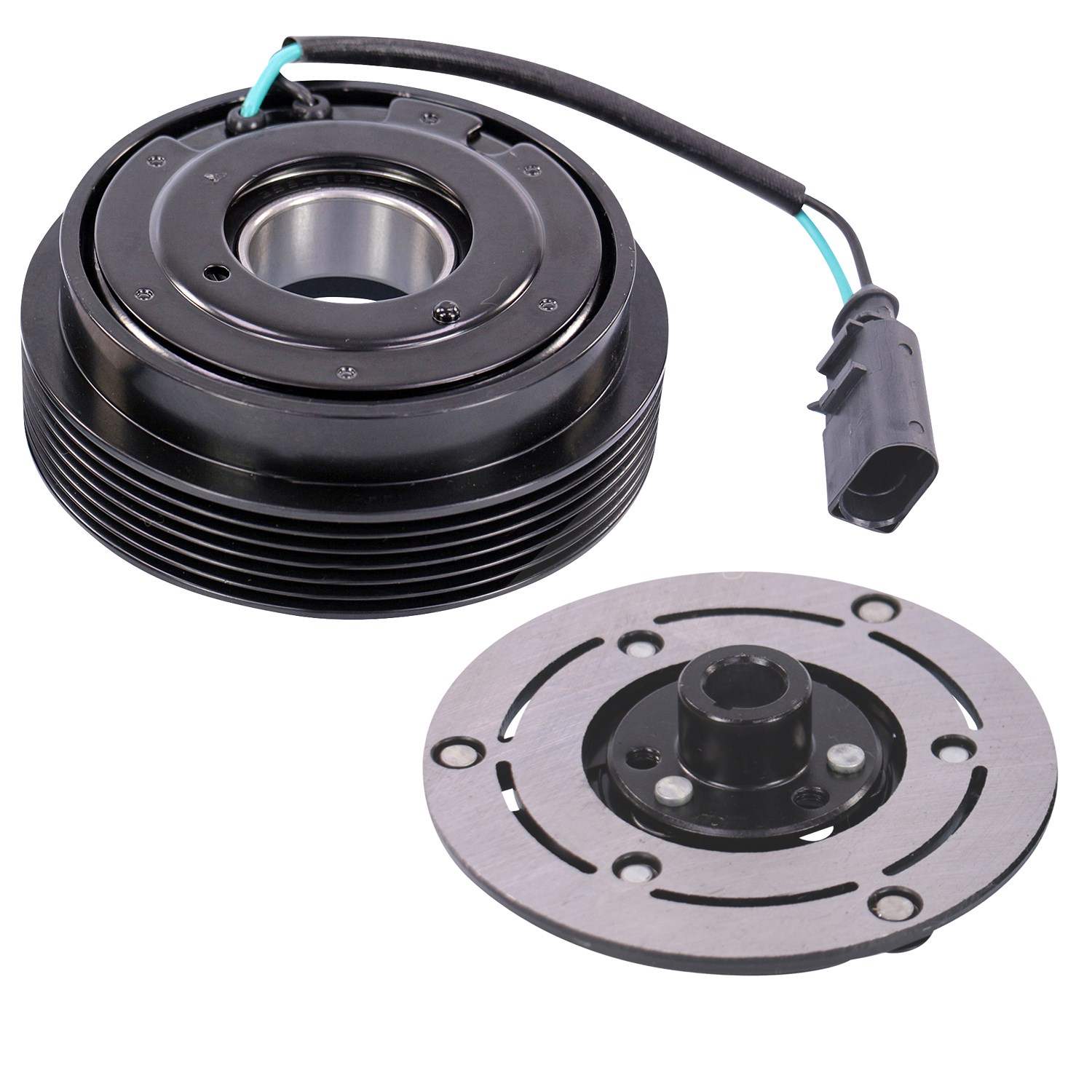 Bestprice Riemenscheibe Magnetkupplung Klimakompressor [Hersteller-Nr. 31528747] für Audi, Seat, VW, Skoda