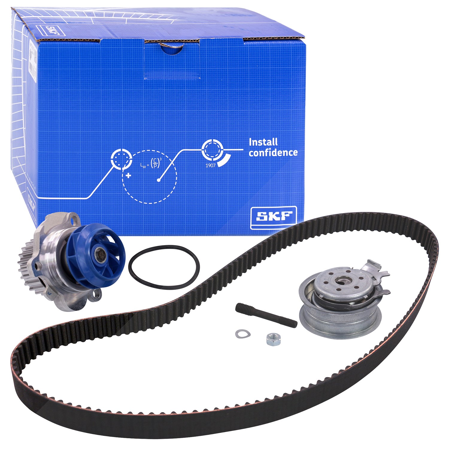 Skf Wasserpumpe + Zahnriemensatz [Hersteller-Nr. VKMC01113-2] für Skoda, Seat, VW