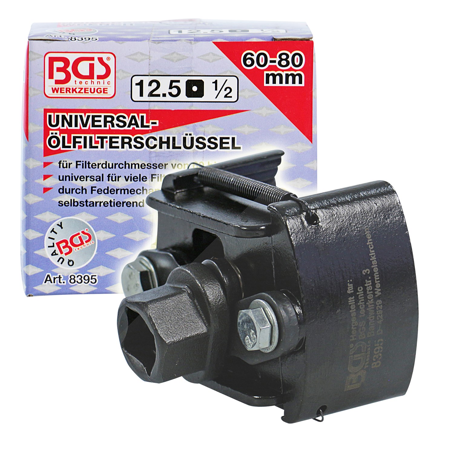 Bgs Universal Ölfilterschlüssel [Hersteller-Nr. 8395]