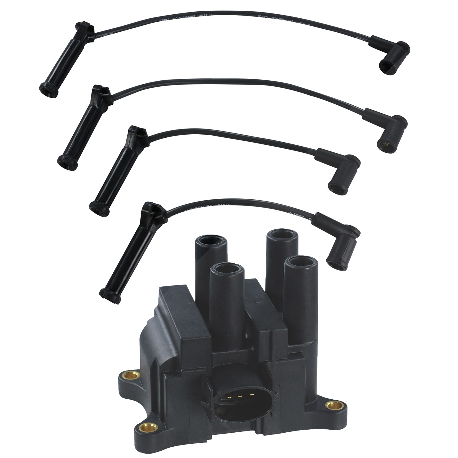 Bestprice Zündmodul + Zündkabelsatz 4-teilig [Hersteller-Nr. 31468263] für Mazda, Ford