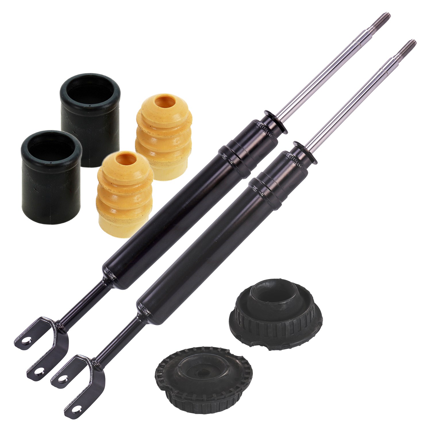 Bestprice 2x Stossdämpfer+Domlager+Staubschutz vorn Gasdruck [Hersteller-Nr. 10683190] für Audi