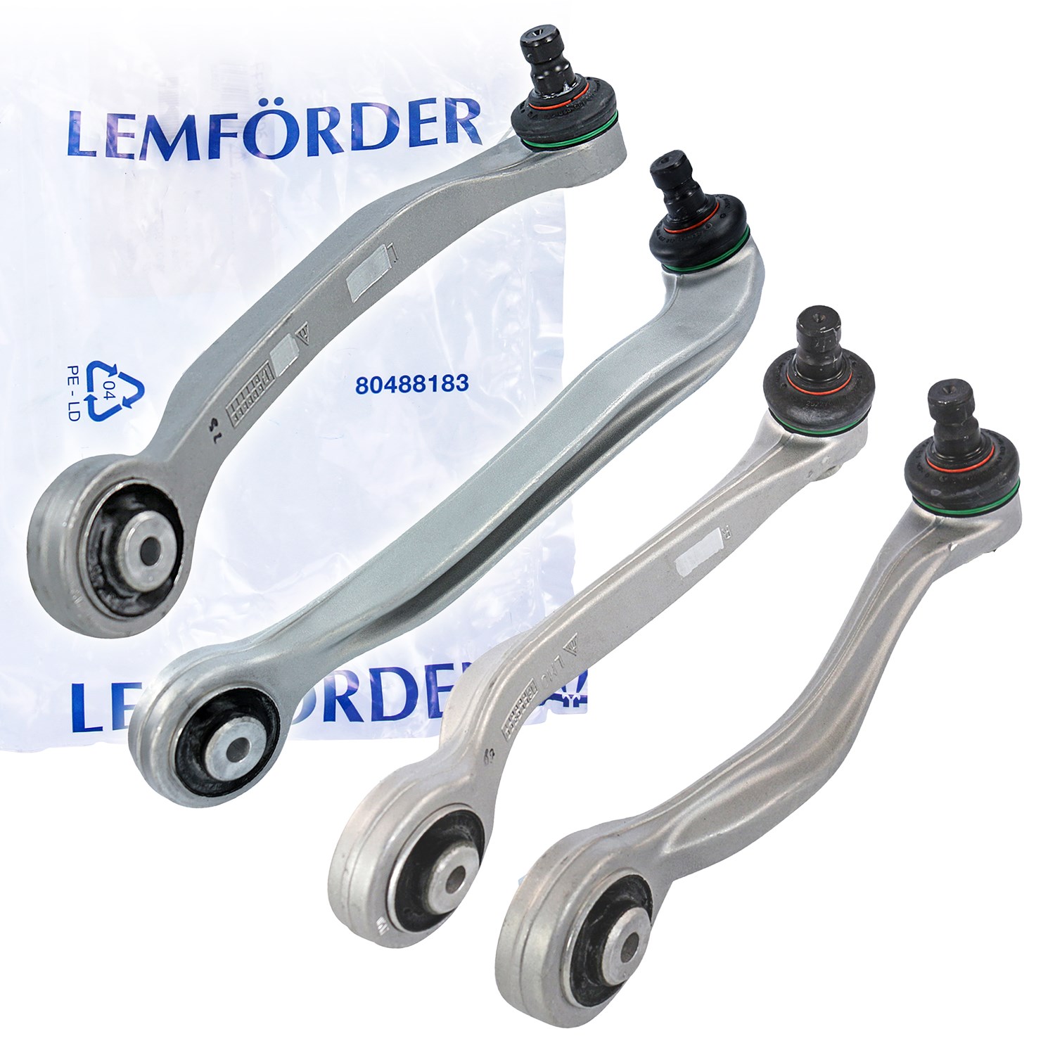 Lemförder 4x Querlenker, vorne [Hersteller-Nr. 10702154] für VW, Audi