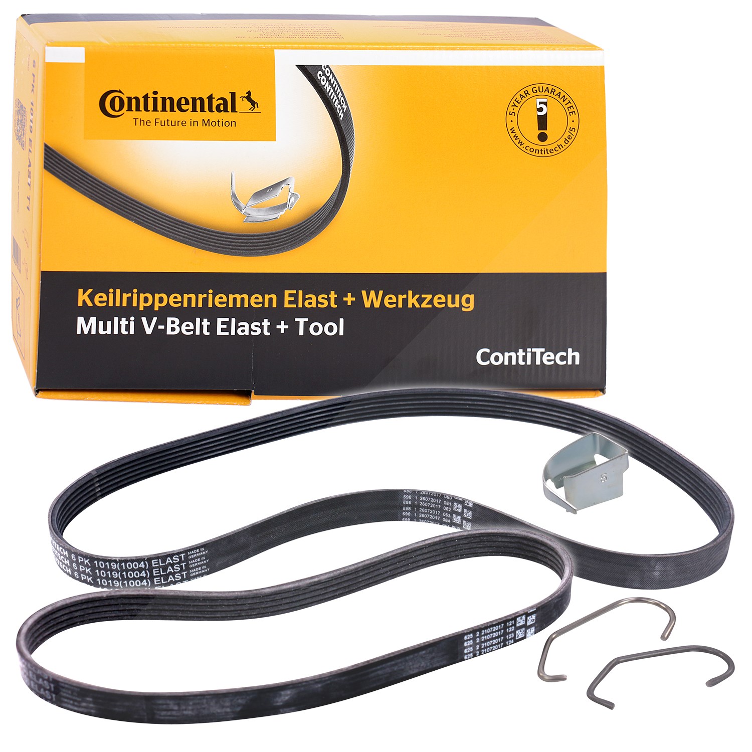 Continental Ctam Keilrippenriemensatz [Hersteller-Nr. 6PK1019ELASTT1] für Mazda, Ford