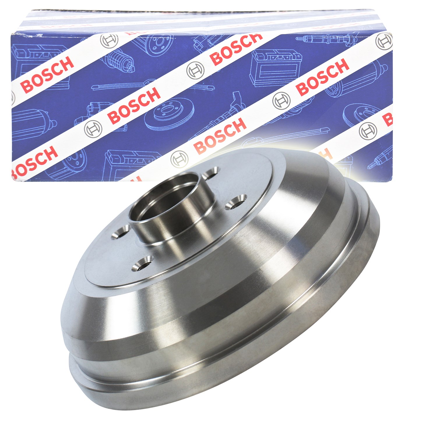 Bosch 1x Bremstrommel Hinterachse ohne Radlager [Hersteller-Nr. 0986477134] für Opel, Vauxhall