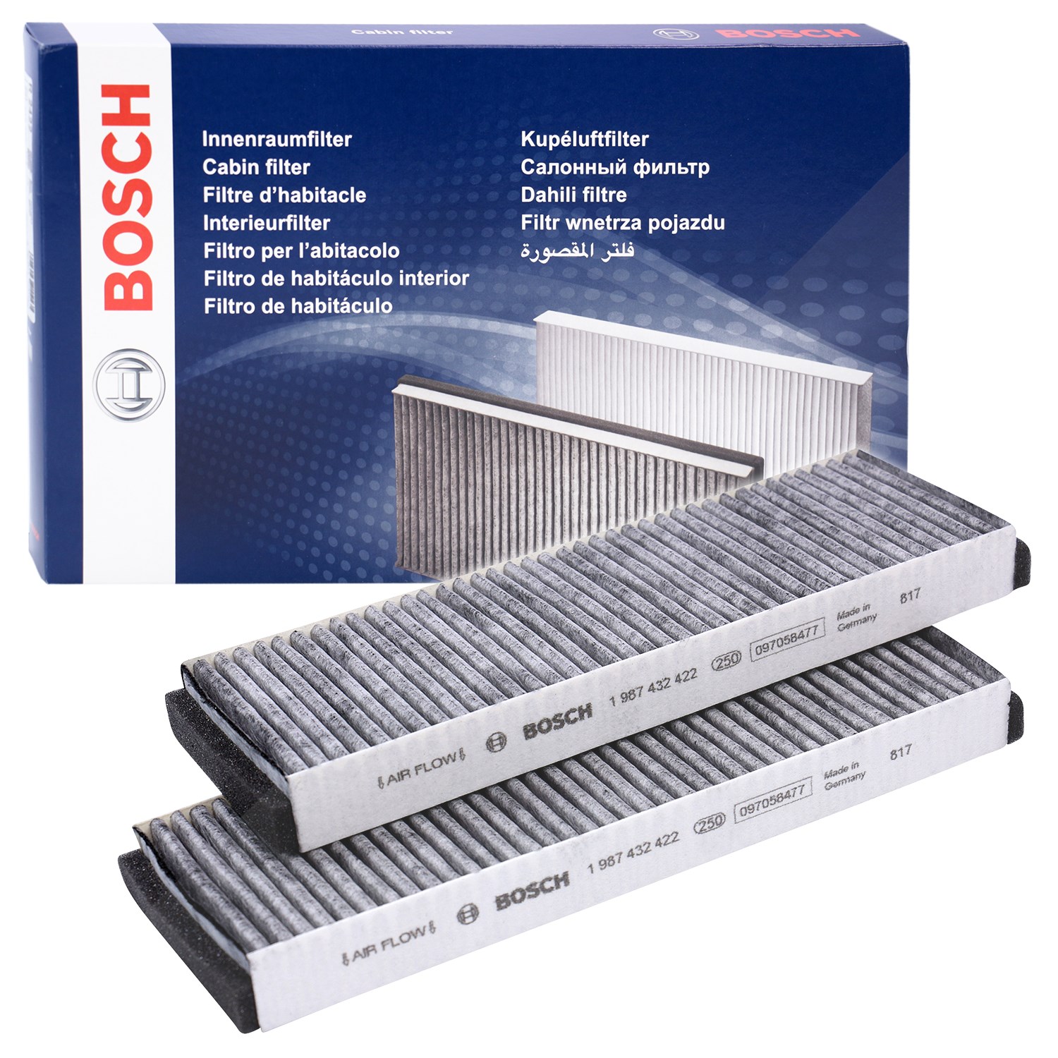 Bosch Filter, Innenraumluft [Hersteller-Nr. 1987432422] für Lamborghini, Audi, VW