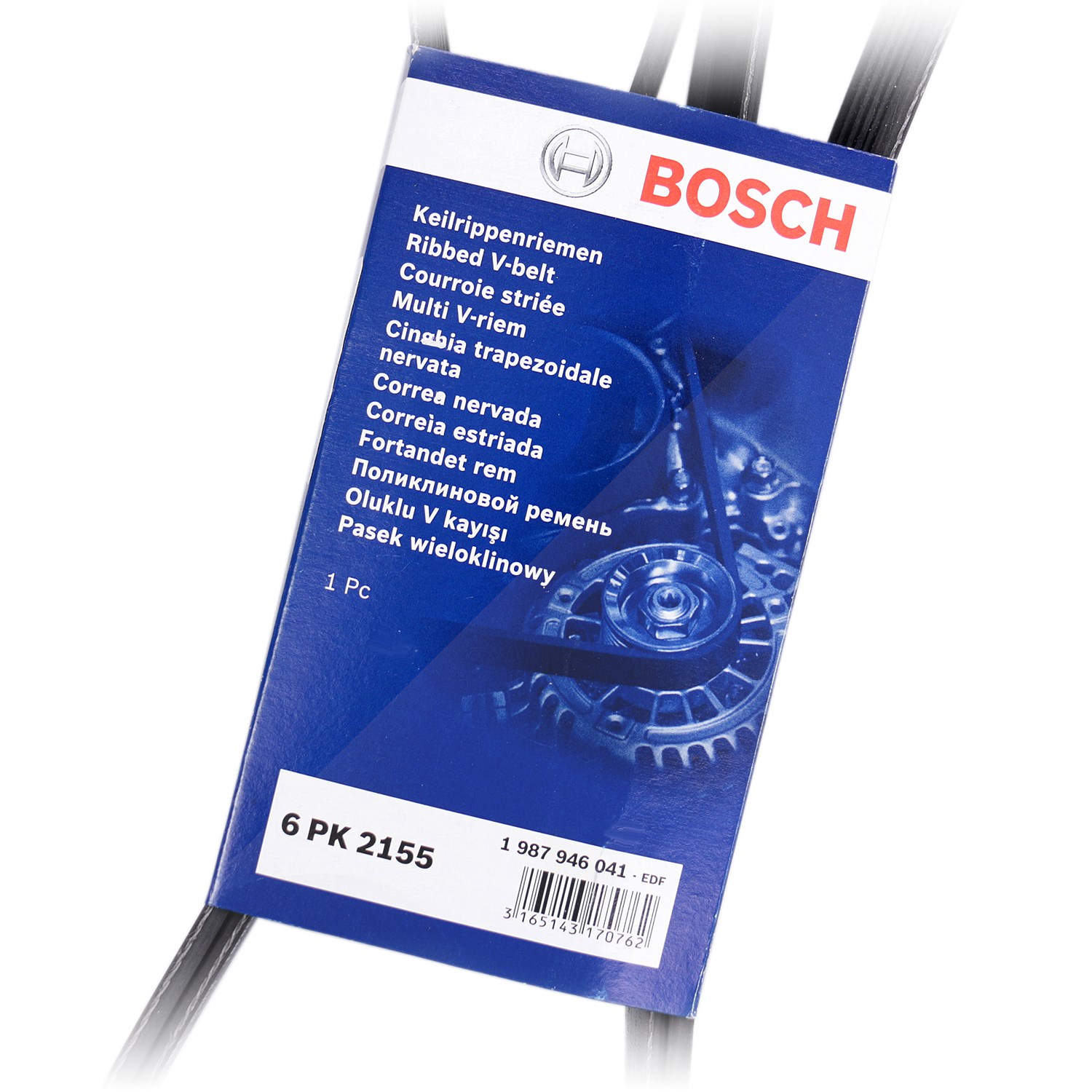 Bosch Keilrippenriemen [Hersteller-Nr. 1987946041] für Subaru, Mercedes-Benz, Mazda, Ssangyong, Ford Usa, VW