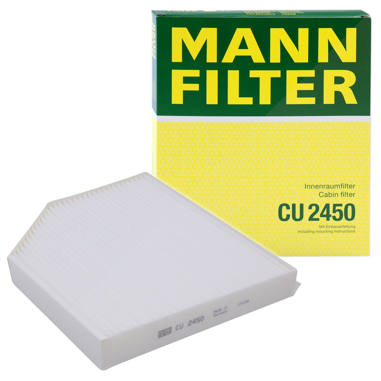 Mann-filter Filter, Innenraumluft [Hersteller-Nr. CU2450] für Audi, Porsche