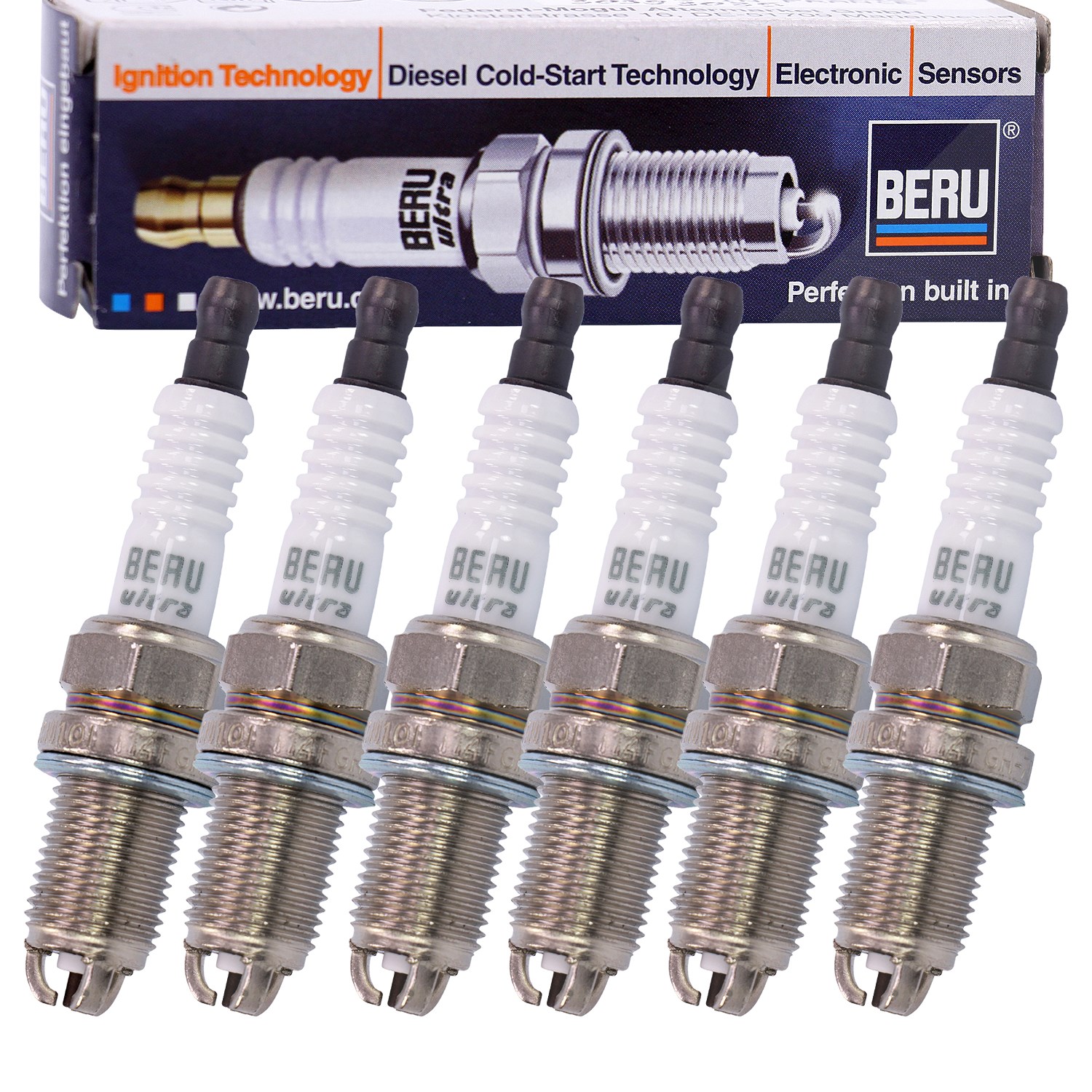 Beru 6x Zündkerze ULTRA Z90 [Hersteller-Nr. Z90] für Audi