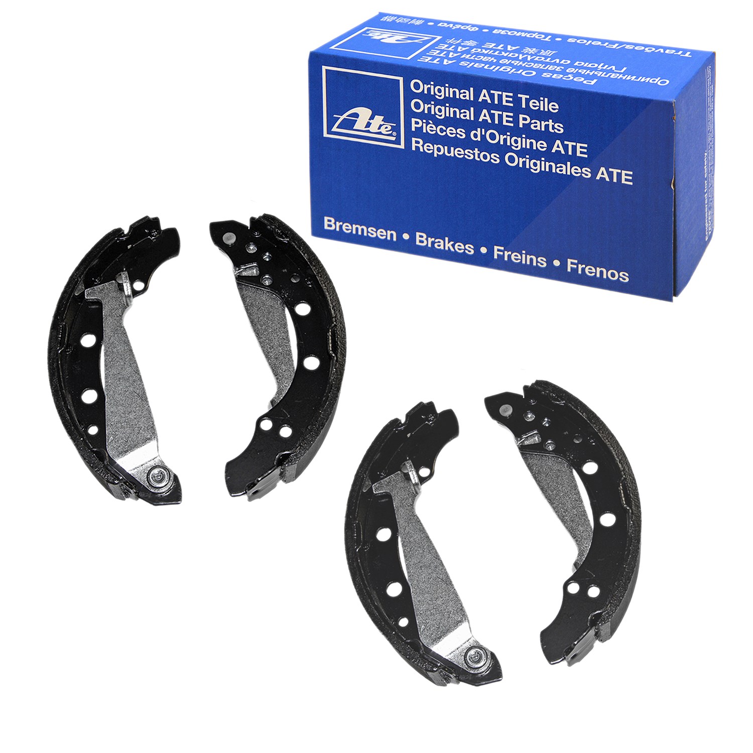 Ate Bremsbackensatz Trommelbremse [Hersteller-Nr. 03.0137-0266.2] für Chevrolet, Vauxhall, Opel