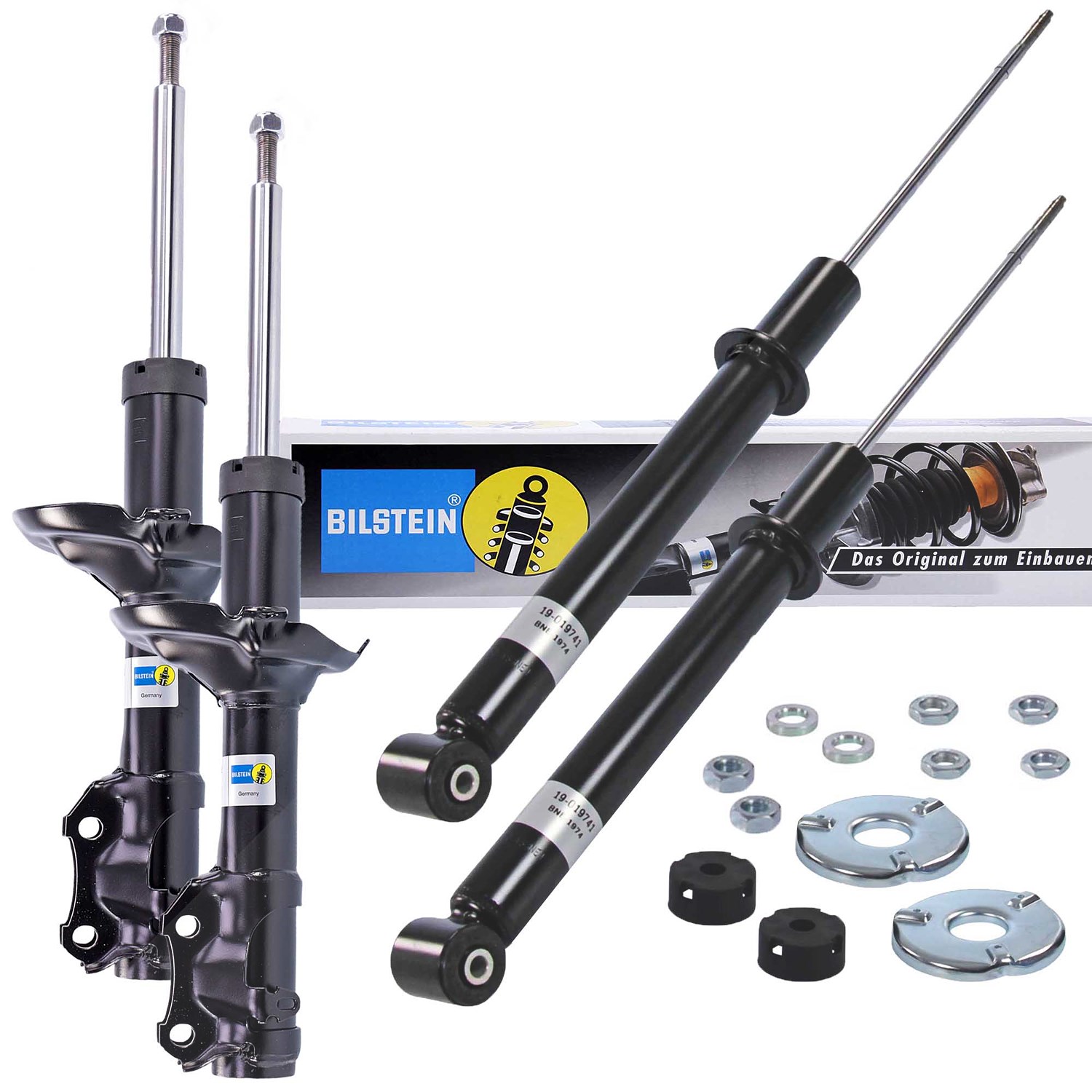 Bilstein 4x Stoßdämpfer Vorderachse + Hinterachse [Hersteller-Nr. 31497003] für Seat