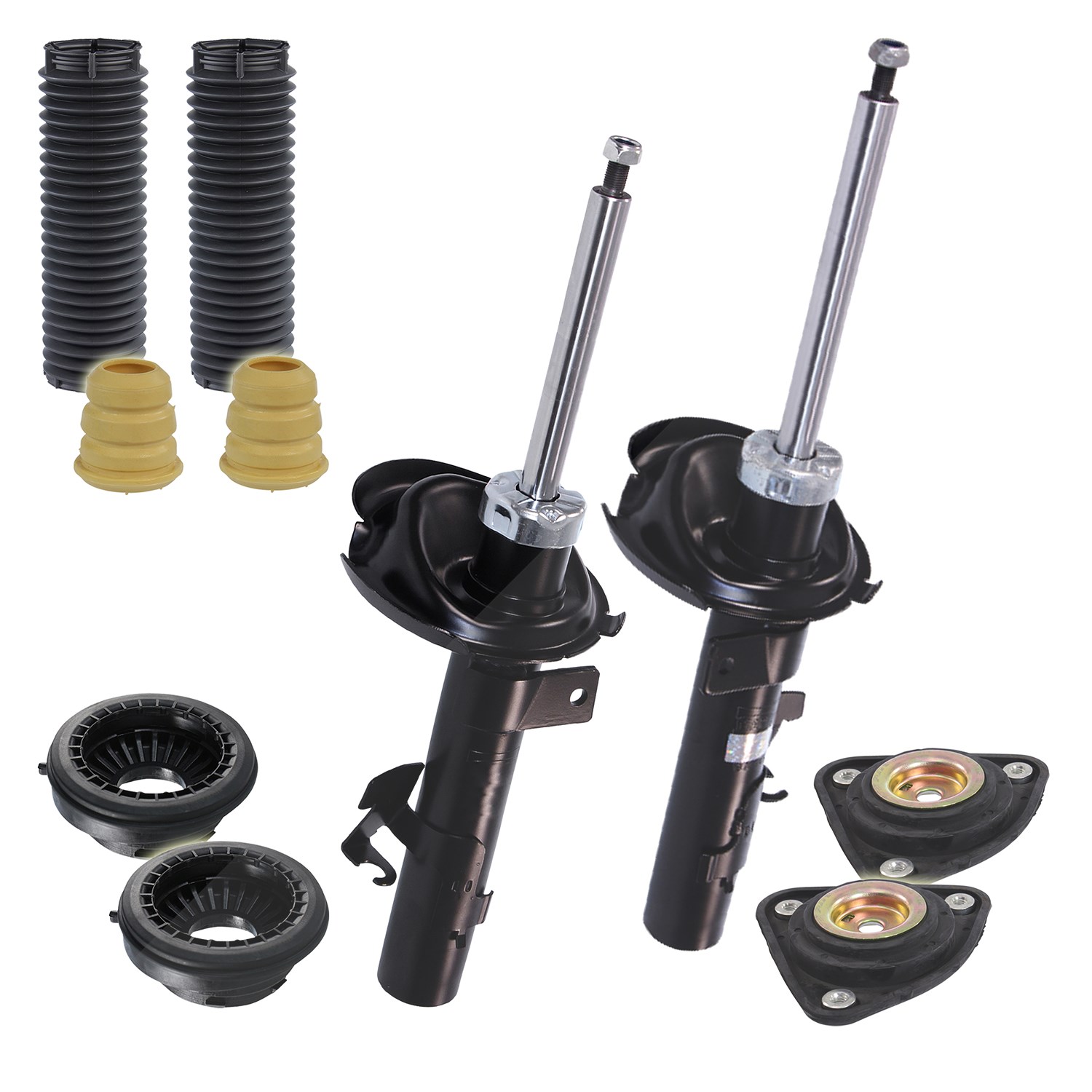 Bestprice 2x Stoßdämpfer+Staubschutz+Domlager Gasdruck [Hersteller-Nr. 31216757] für Ford