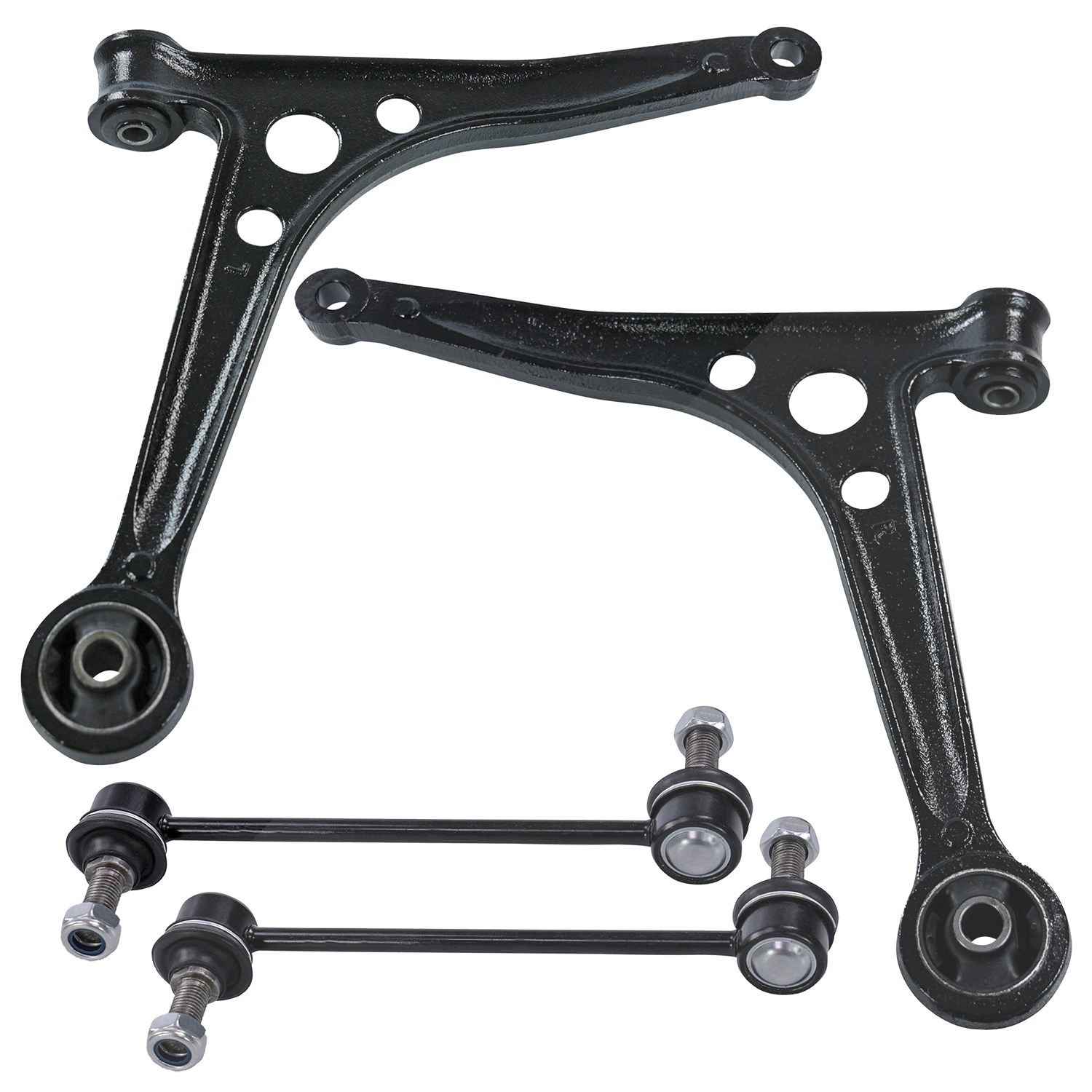 Bestprice Satz Querlenker + Koppelstangen Vorderachse [Hersteller-Nr. 10661055] für Seat, VW, Ford
