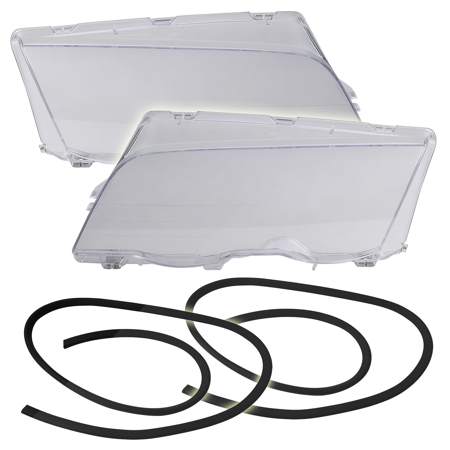 Bestprice 2x Lichtscheibe, Hauptscheinwerfer links+rechts [Hersteller-Nr. 31527040] für BMW