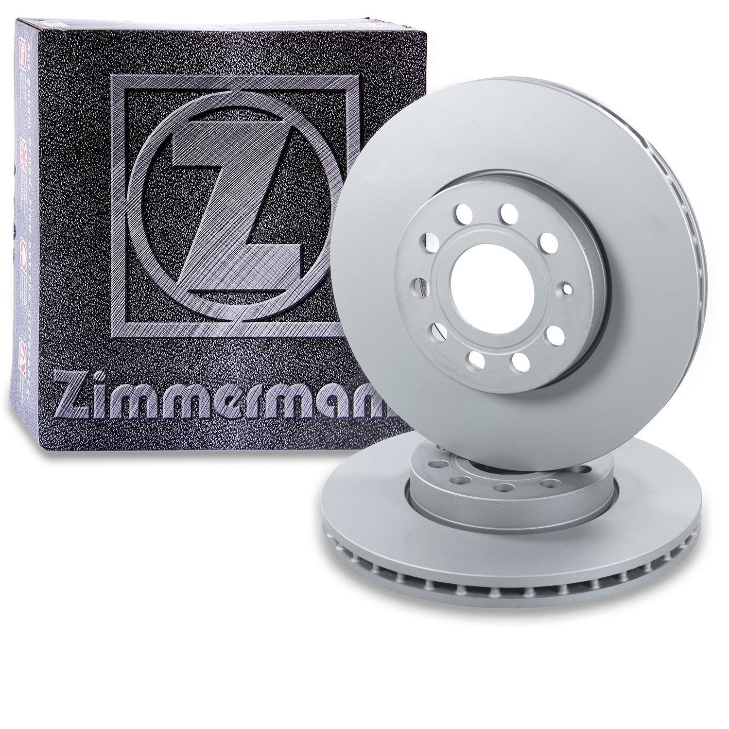 Zimmermann 2x Bremsscheibe Vorderachse Belüftet [Hersteller-Nr. 600.3221.20] für Audi, Skoda, VW, Seat