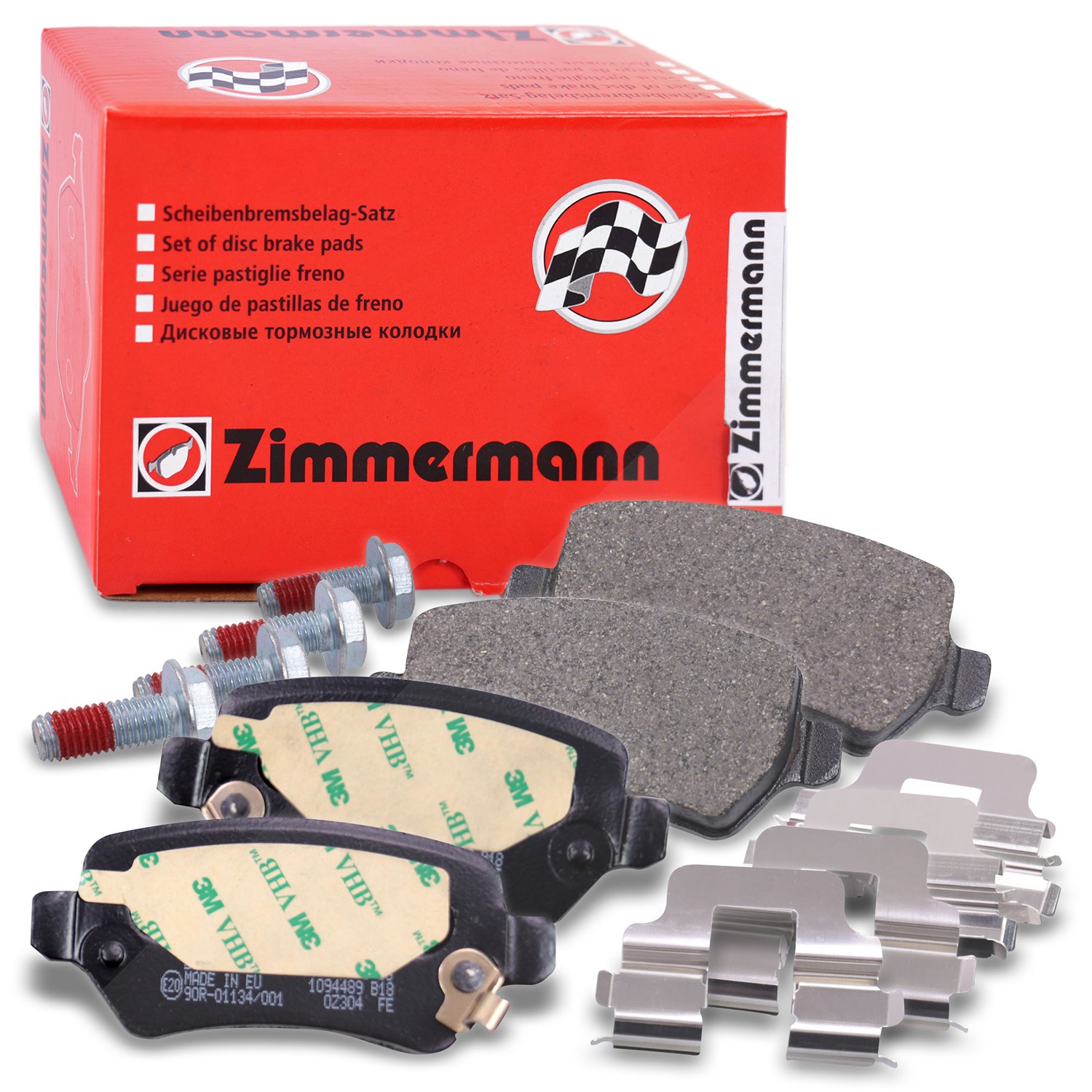 Zimmermann Bremsbelagsatz Hinterachse [Hersteller-Nr. 23417.150.1] für Kia, Vauxhall, Opel