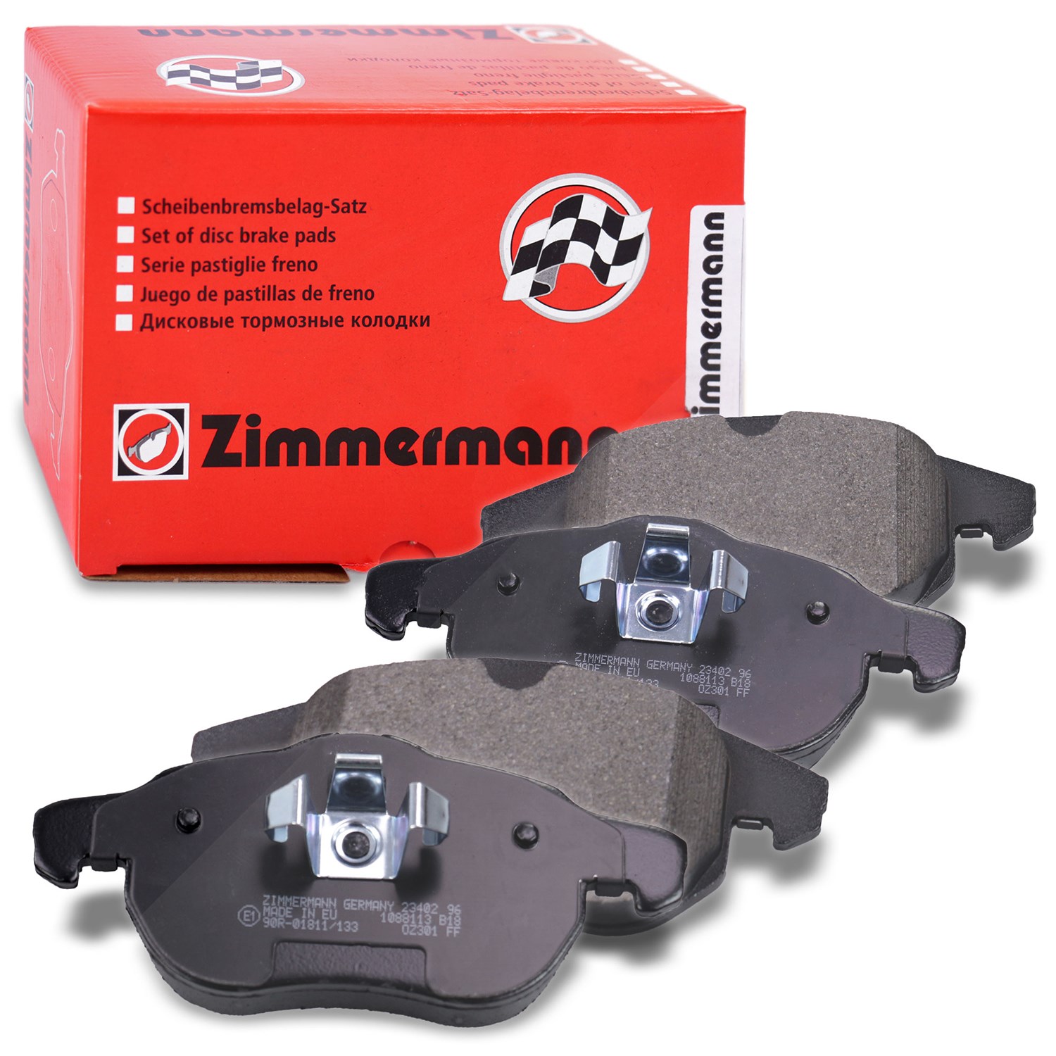 Zimmermann Bremsbeläge vorne (Satz) [Hersteller-Nr. 23402.200.1] für Vauxhall, Saab, Cadillac, Fiat, Opel