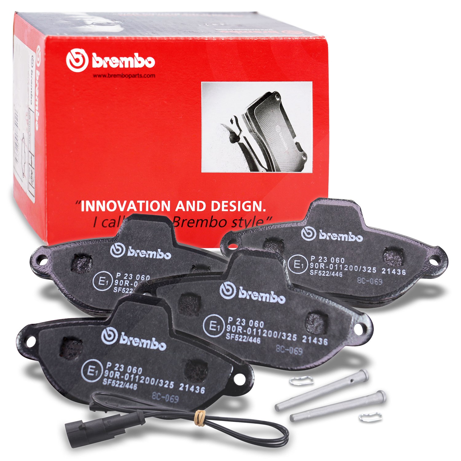 Brembo Bremsbeläge vorne (Satz) [Hersteller-Nr. P23060] für Lancia, Ford, Fiat