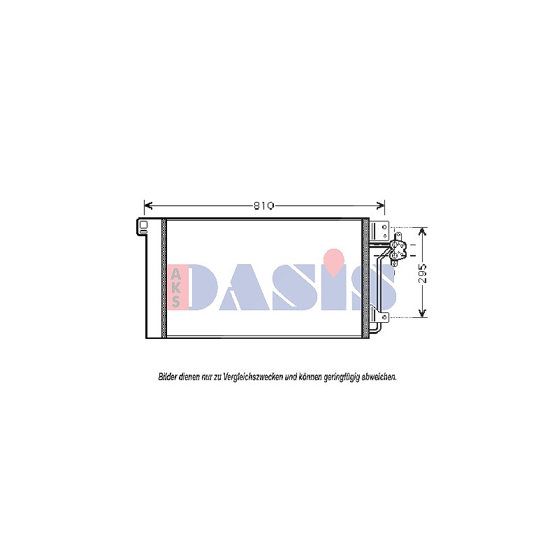 Aks Dasis Kondensator 680x390x16 mit Trockner [Hersteller-Nr. 042009N] für VW