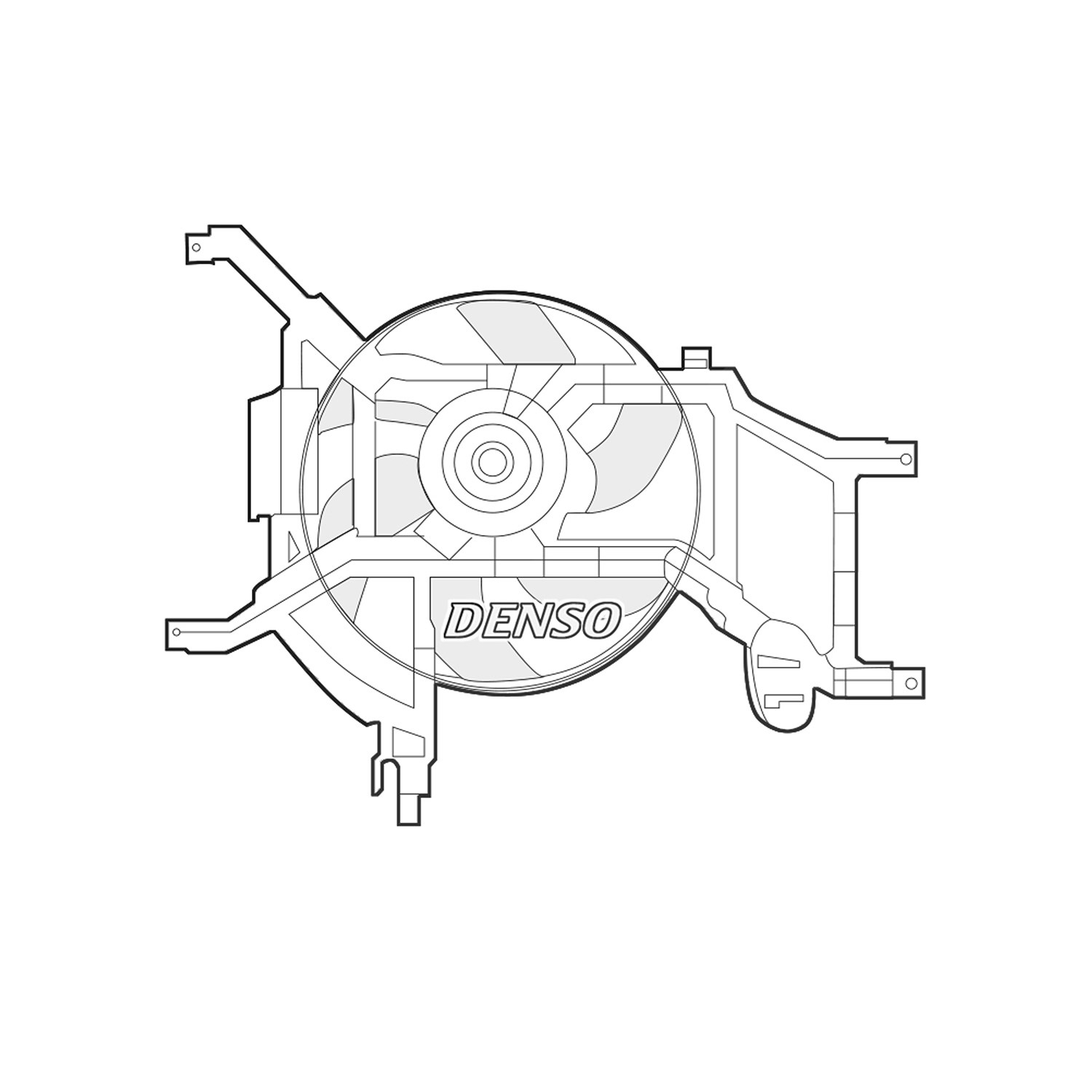 Denso Lüfter, Motorkühlung [Hersteller-Nr. DER37002] für Dacia, Renault