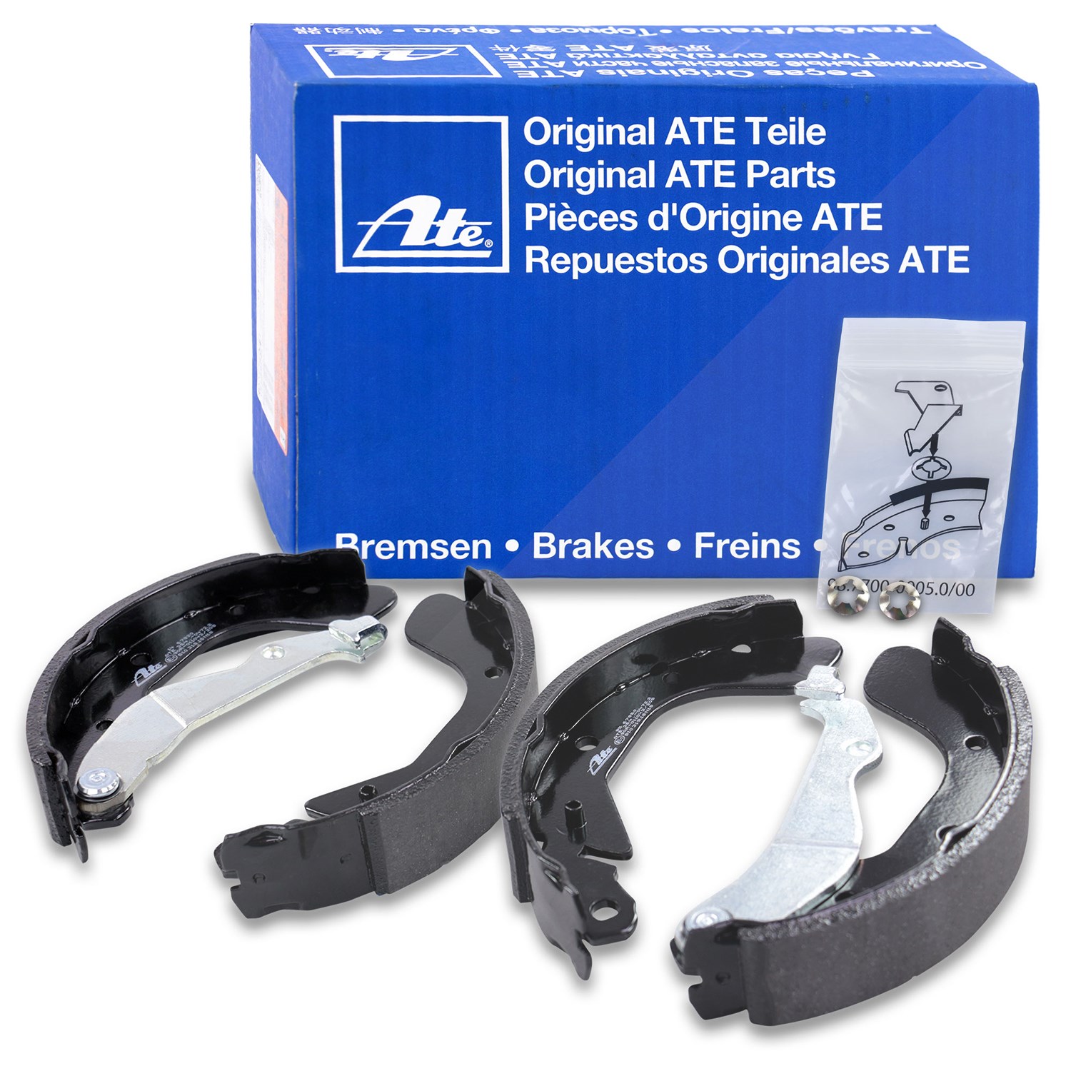 Ate Bremsbackensatz Trommelbremse [Hersteller-Nr. 03.0137-0472.2] für Daewoo, Chevrolet