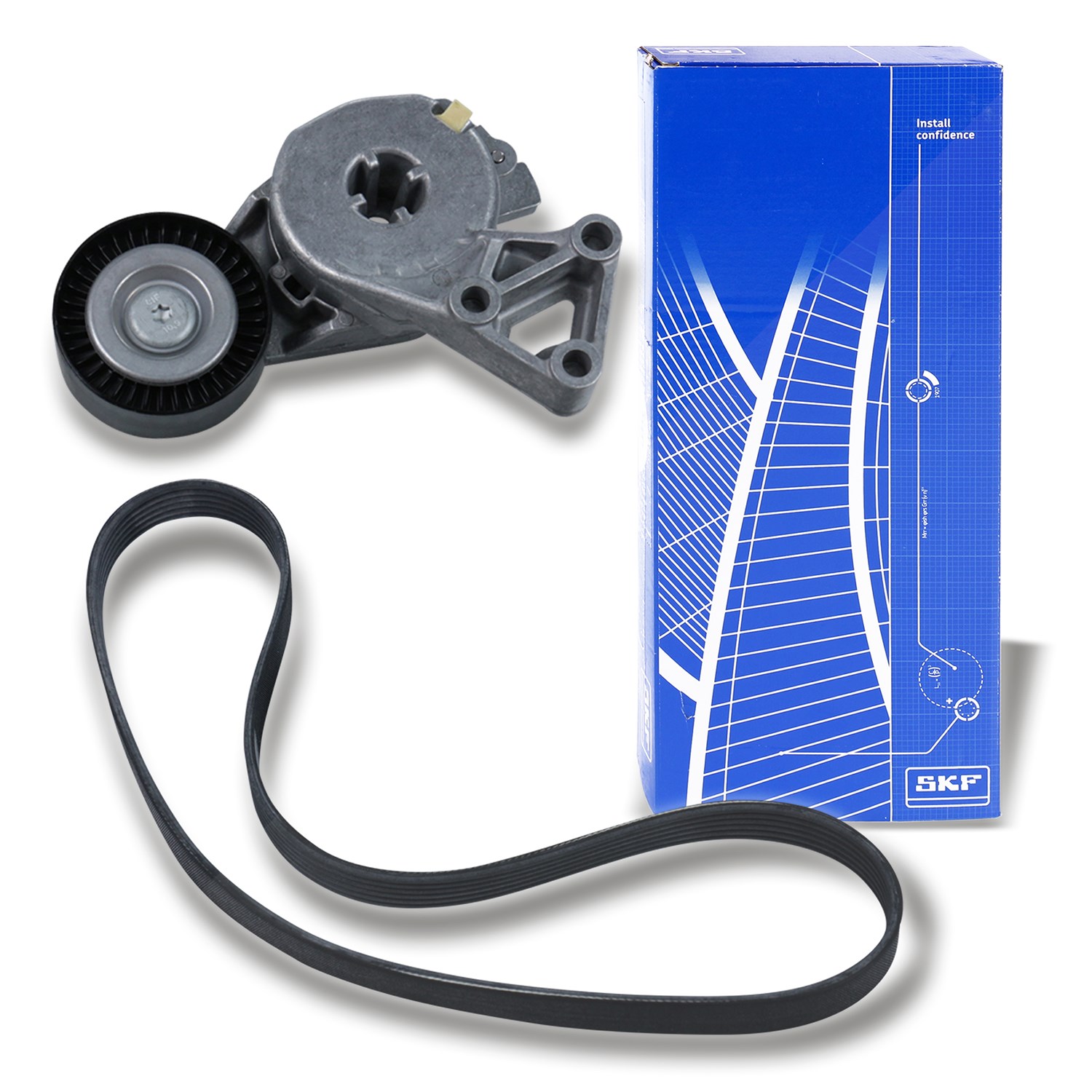 Skf Keilrippenriemensatz [Hersteller-Nr. VKMA31053] für VW, Seat, Skoda