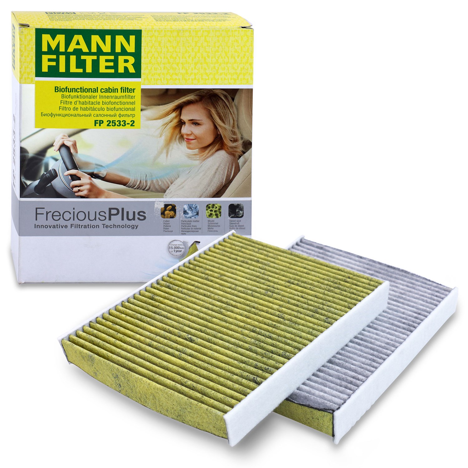 Mann-filter Filter, Innenraumluft [Hersteller-Nr. FP2533-2] für Alpina, Rolls-royce, BMW
