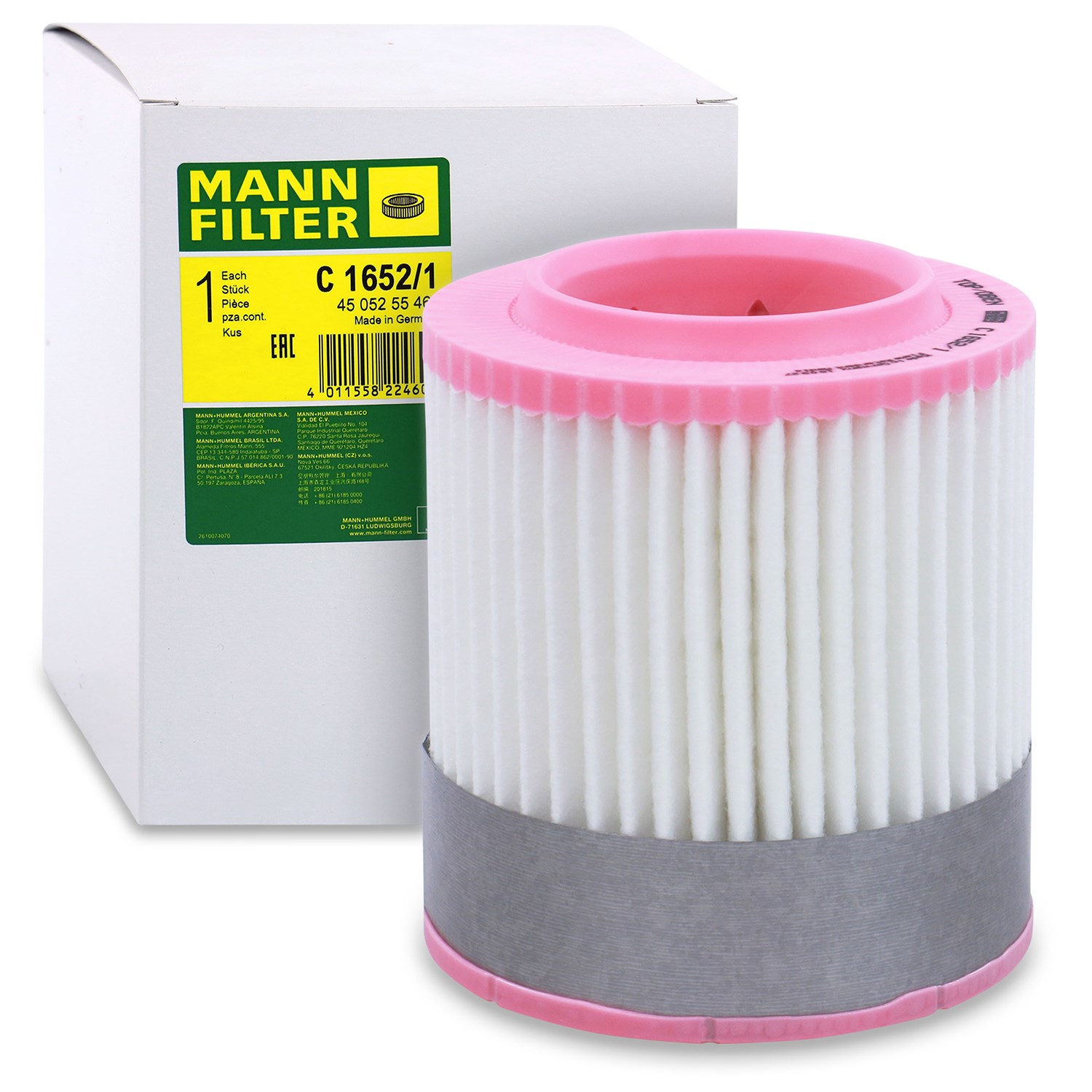Mann-filter Luftfilter [Hersteller-Nr. C1652/1] für Audi