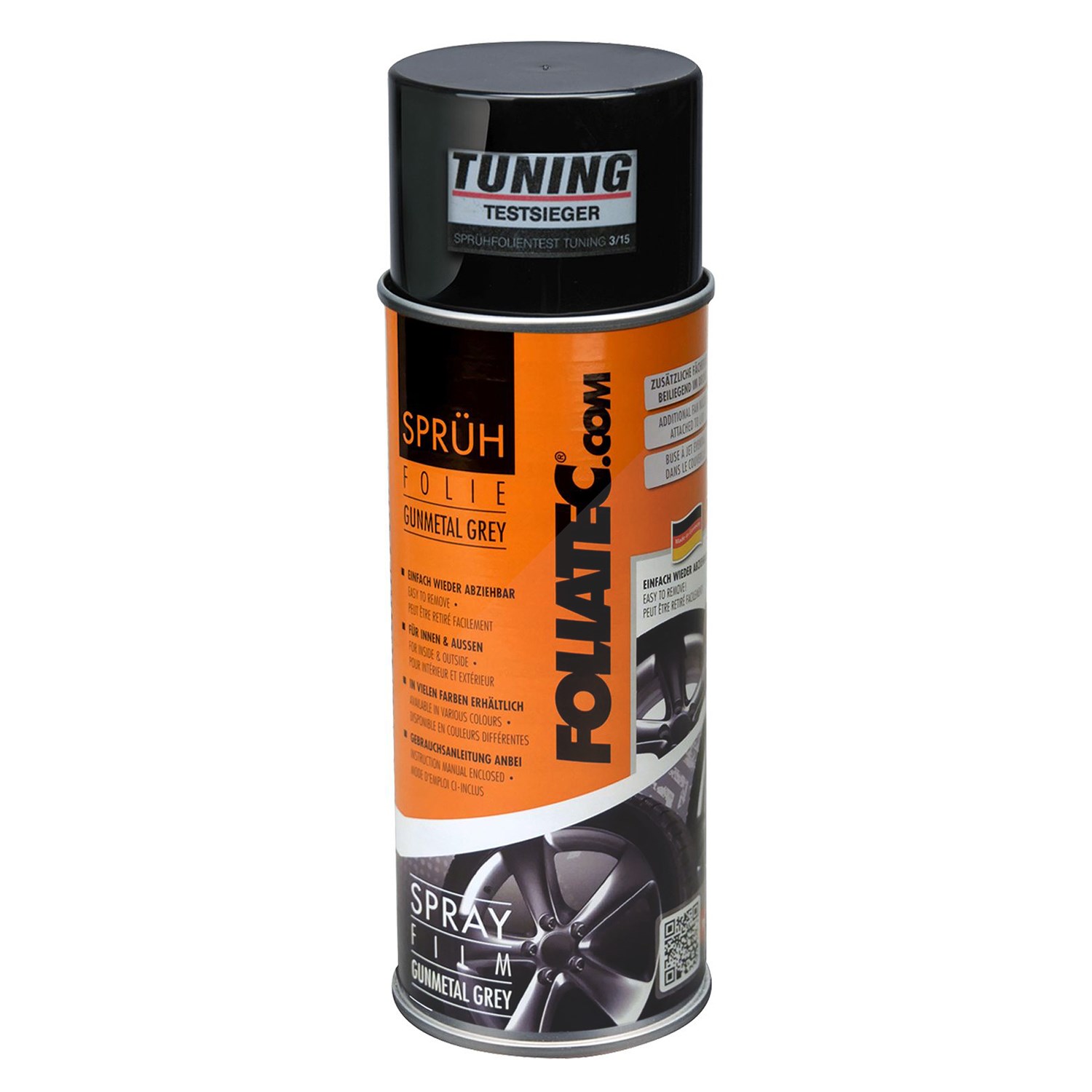 Foliatec 1x 400ml Sprühfolie gunmetal grey metallic [Hersteller-Nr. 2029]