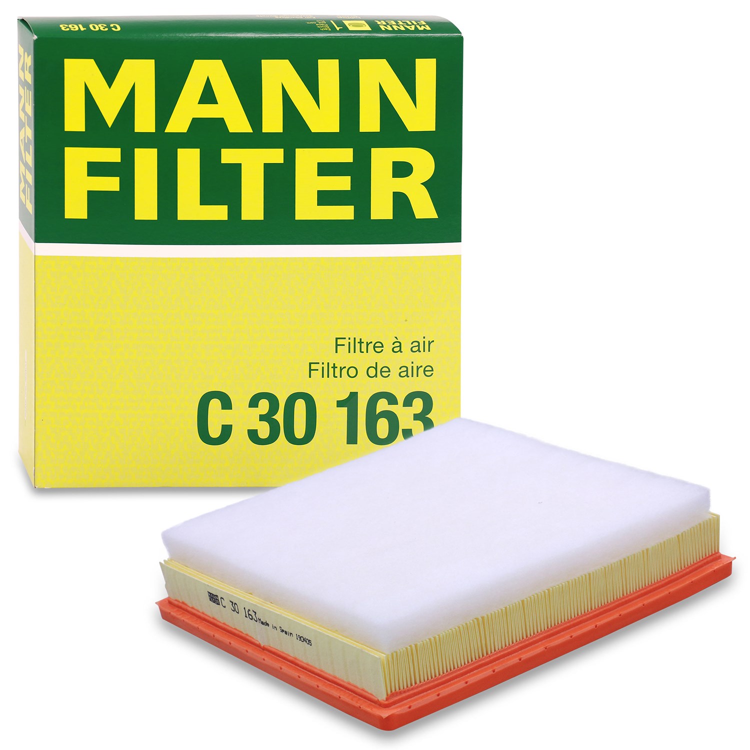 Mann-filter Luftfilter [Hersteller-Nr. C30163] für Renault, Opel, Vauxhall, Nissan
