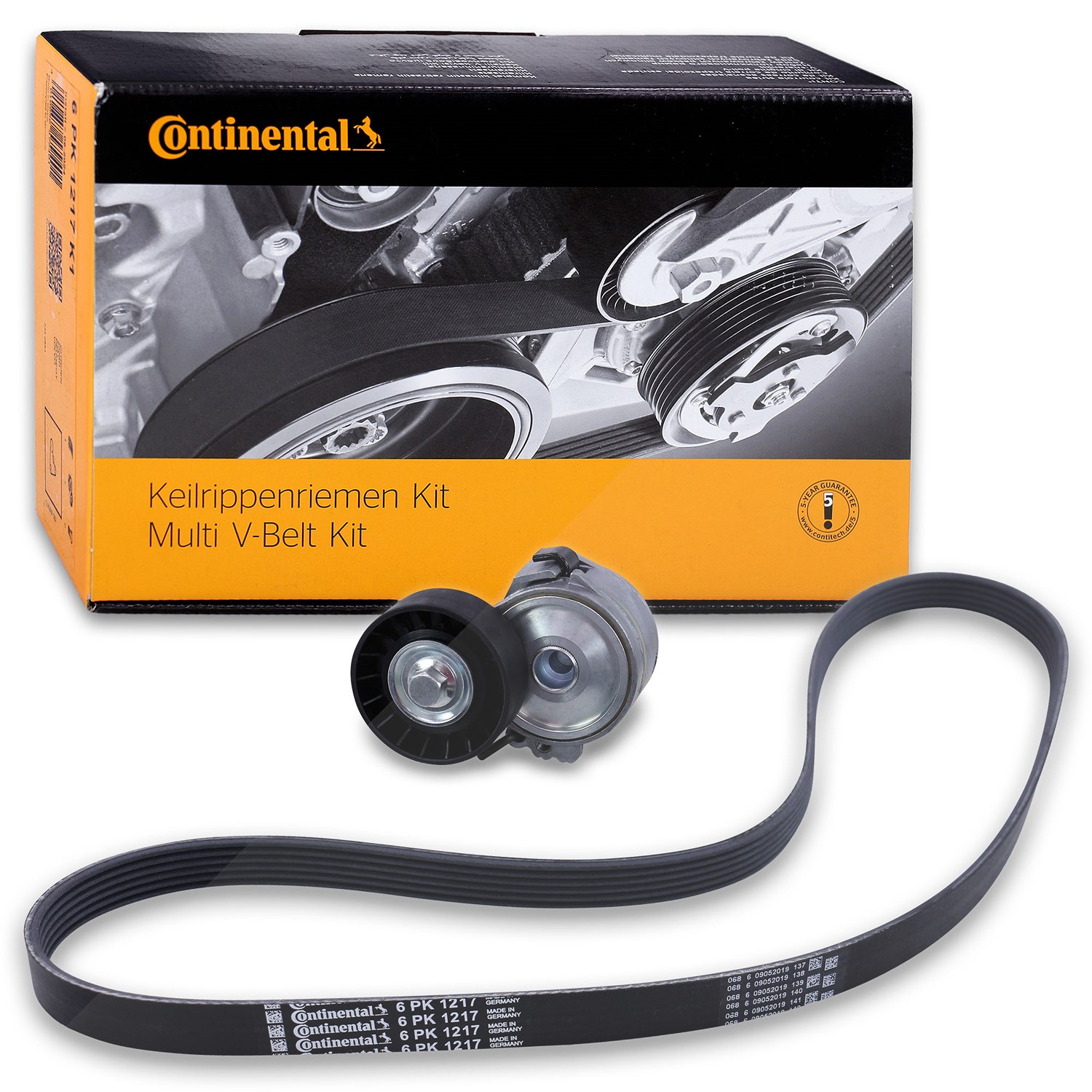 Continental Ctam Keilrippenriemensatz [Hersteller-Nr. 6PK1217K1] für Volvo, Fiat, Lancia, Citroën, Peugeot, Ford