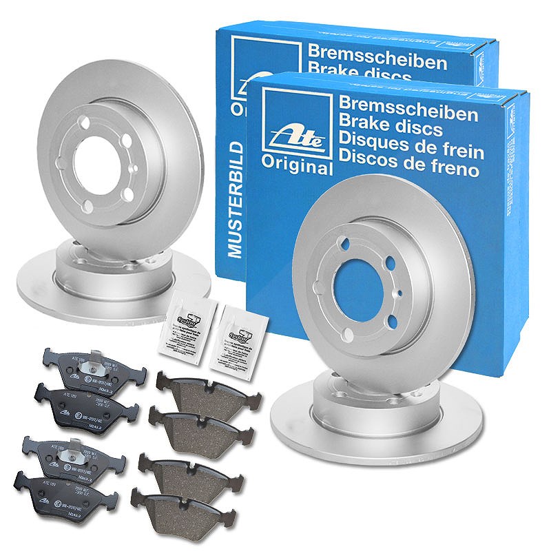 Ate Bremsscheiben + Bremsbeläge Vorne + Hinten [Hersteller-Nr. 10696972] für Audi