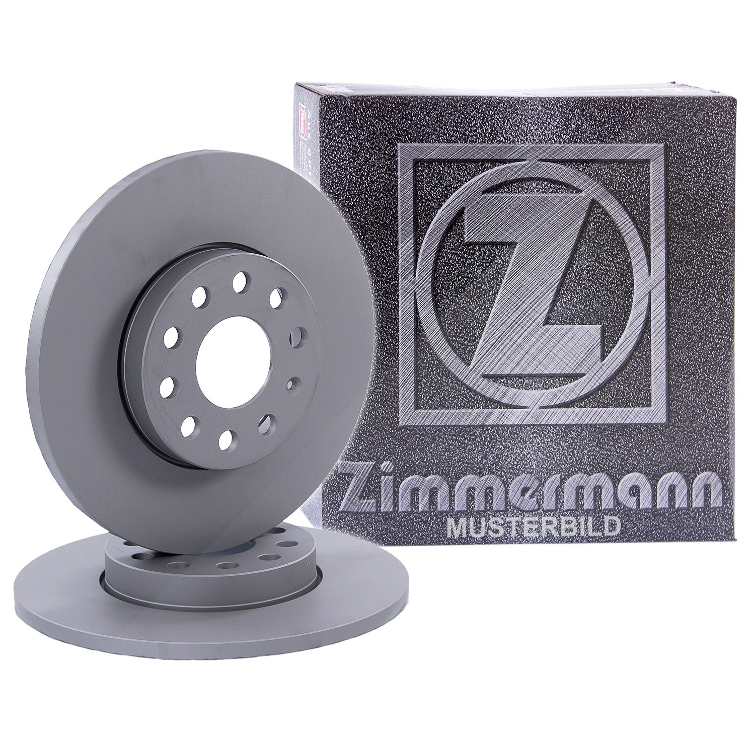 Zimmermann 2x Bremsscheibe Hinterachse Voll [Hersteller-Nr. 250.1340.20] für Ford
