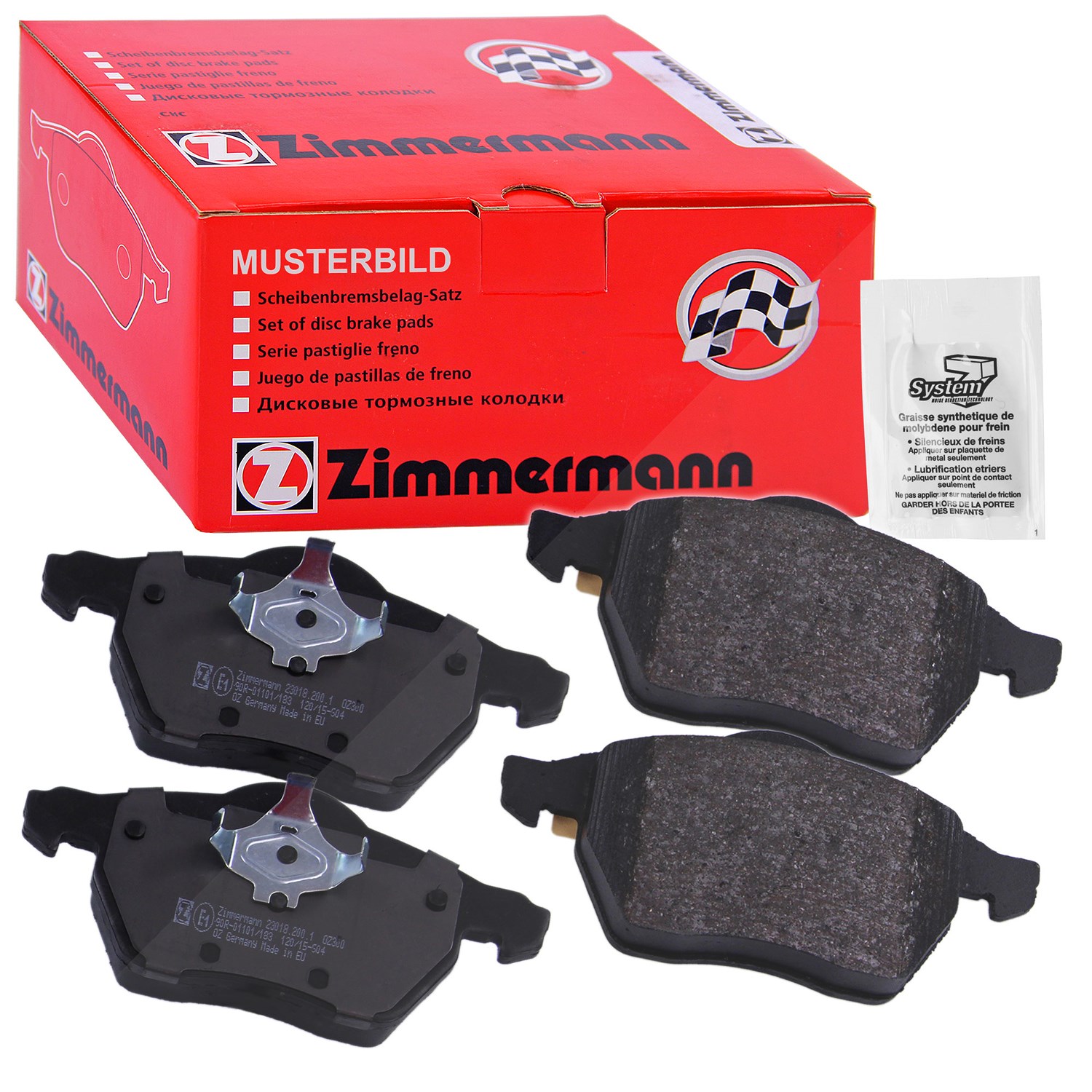 Zimmermann Bremsbelagsatz Vorderachse [Hersteller-Nr. 23281.180.1] für Mini