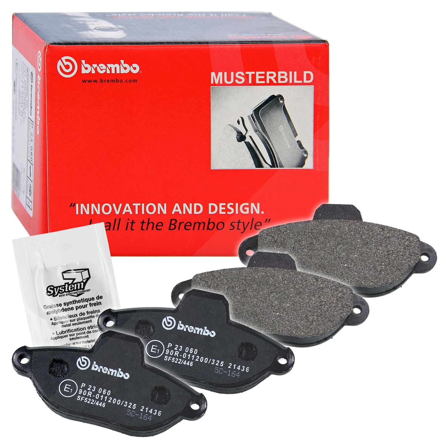 Brembo Bremsbelagsatz Vorderachse [Hersteller-Nr. P68032] für Renault