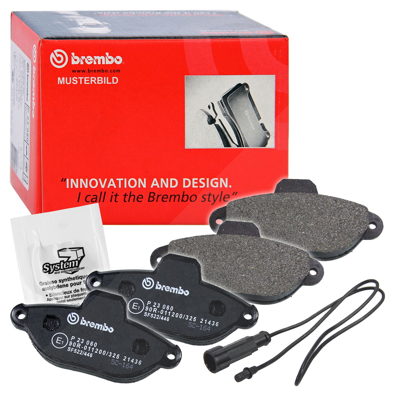 Brembo Bremsbelagsatz Hinterachse [Hersteller-Nr. P49035] für Mazda