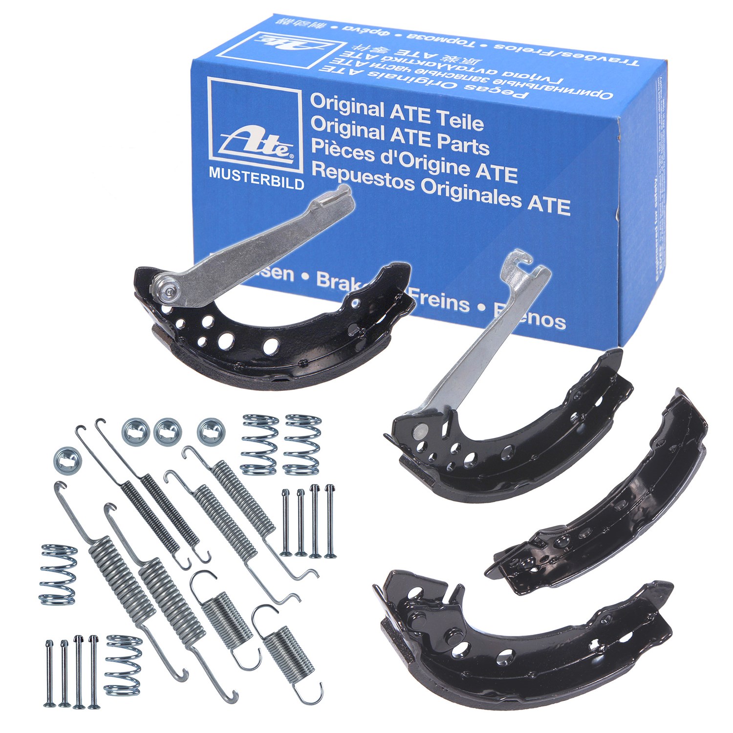 Ate Bremsbackensatz Trommelbremse+Zubehör [Hersteller-Nr. 10696703] für Opel, Vauxhall