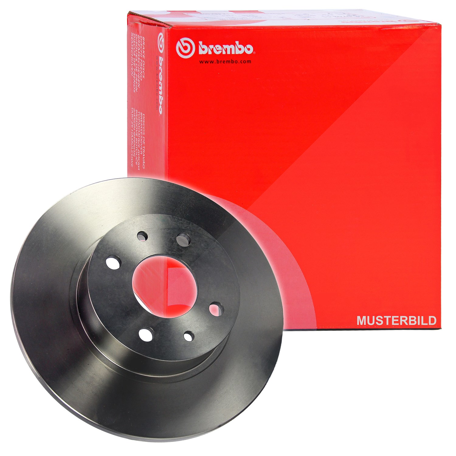 Brembo Bremsscheibe Hinterachse Voll [Hersteller-Nr. 08.A274.10] für Ford