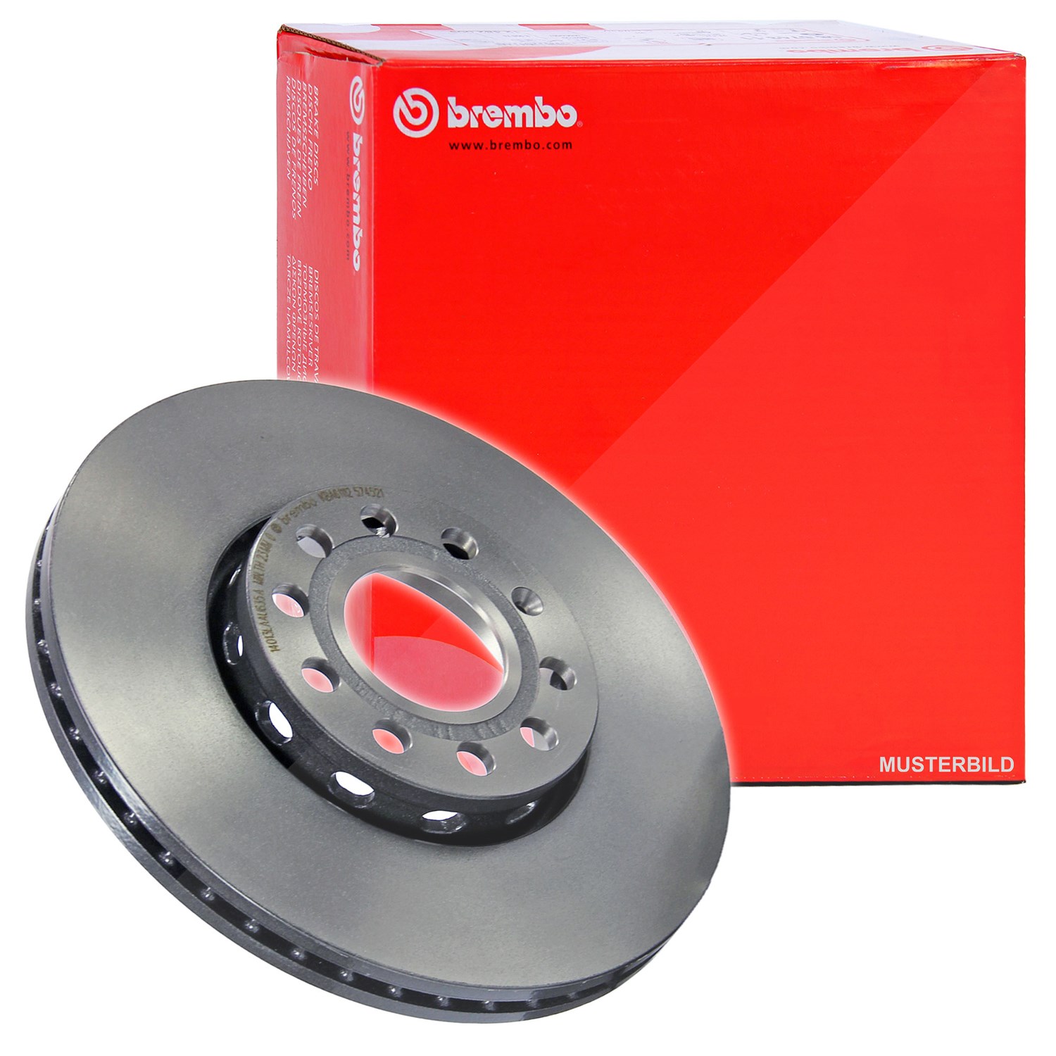 Brembo 1x Bremsscheibe [Hersteller-Nr. 09.8689.75] für Audi