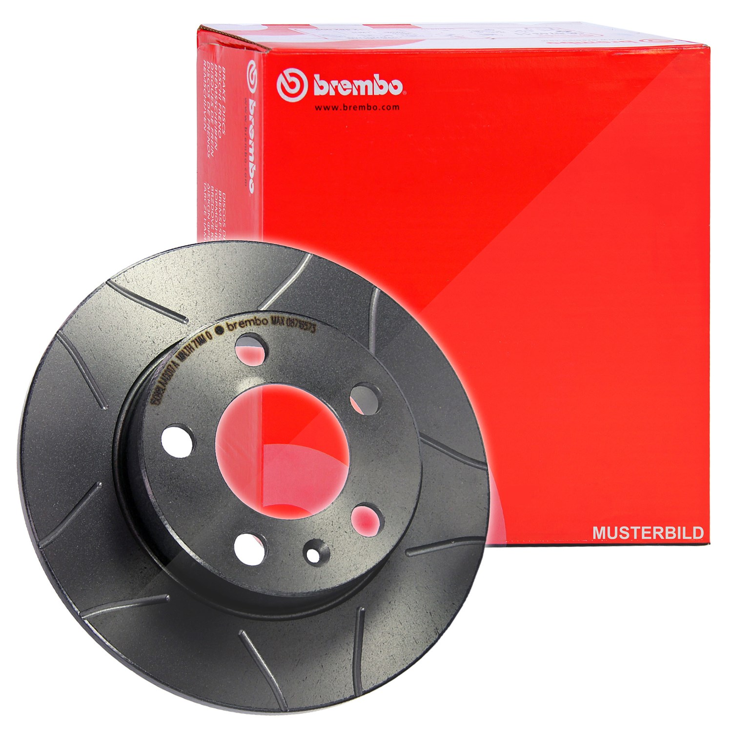 Brembo Bremsscheibe Sport Max Hinten Voll [Hersteller-Nr. 08.9602.75] für Citroën
