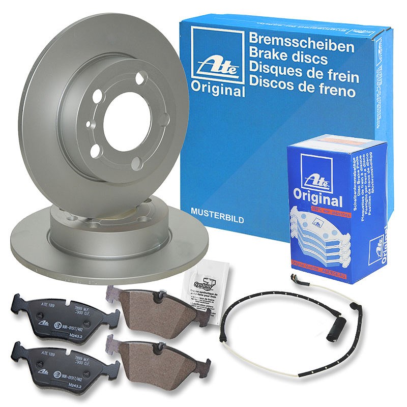 Ate Bremsscheiben+Bremsbeläge+VWK Hinterachse Voll [Hersteller-Nr. 10698826] für BMW