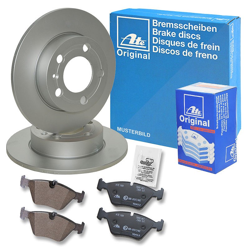 Ate Bremsscheiben+Bremsbeläge Hinterachse Voll [Hersteller-Nr. 10696846] für Honda