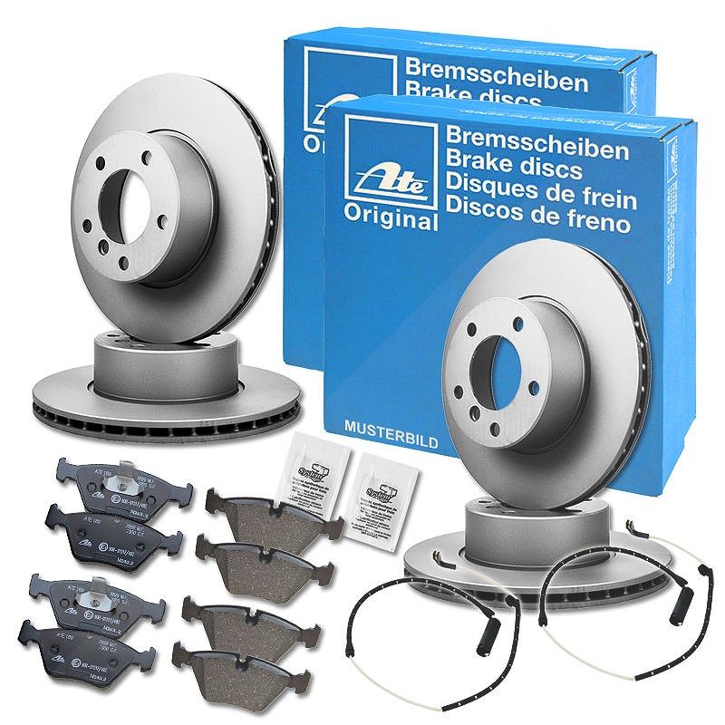Ate Bremsscheiben+Bremsbeläge mit VWK Vorne+Hinten [Hersteller-Nr. 10696883] für VW