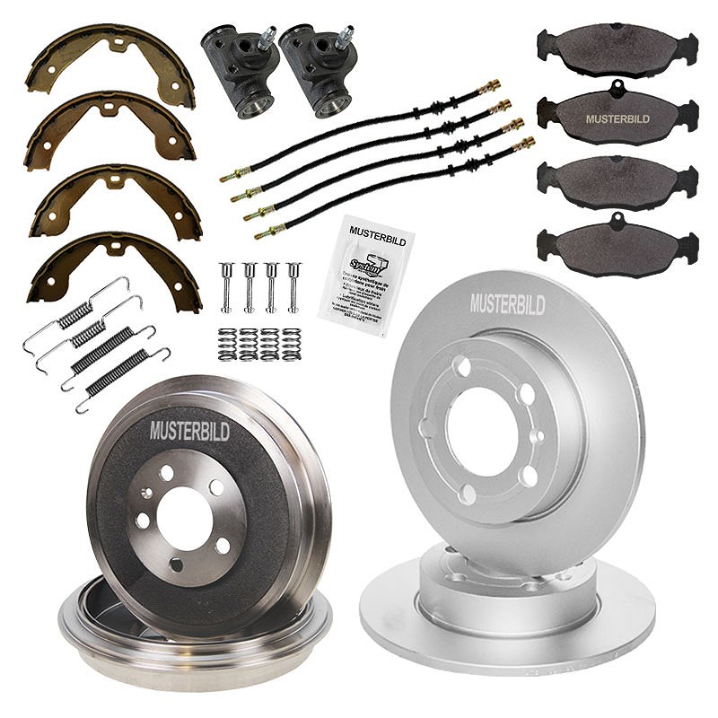 Bestprice Bremsscheiben Voll + Bremsbeläge mit VWK Vorne [Hersteller-Nr. 10604030] für BMW