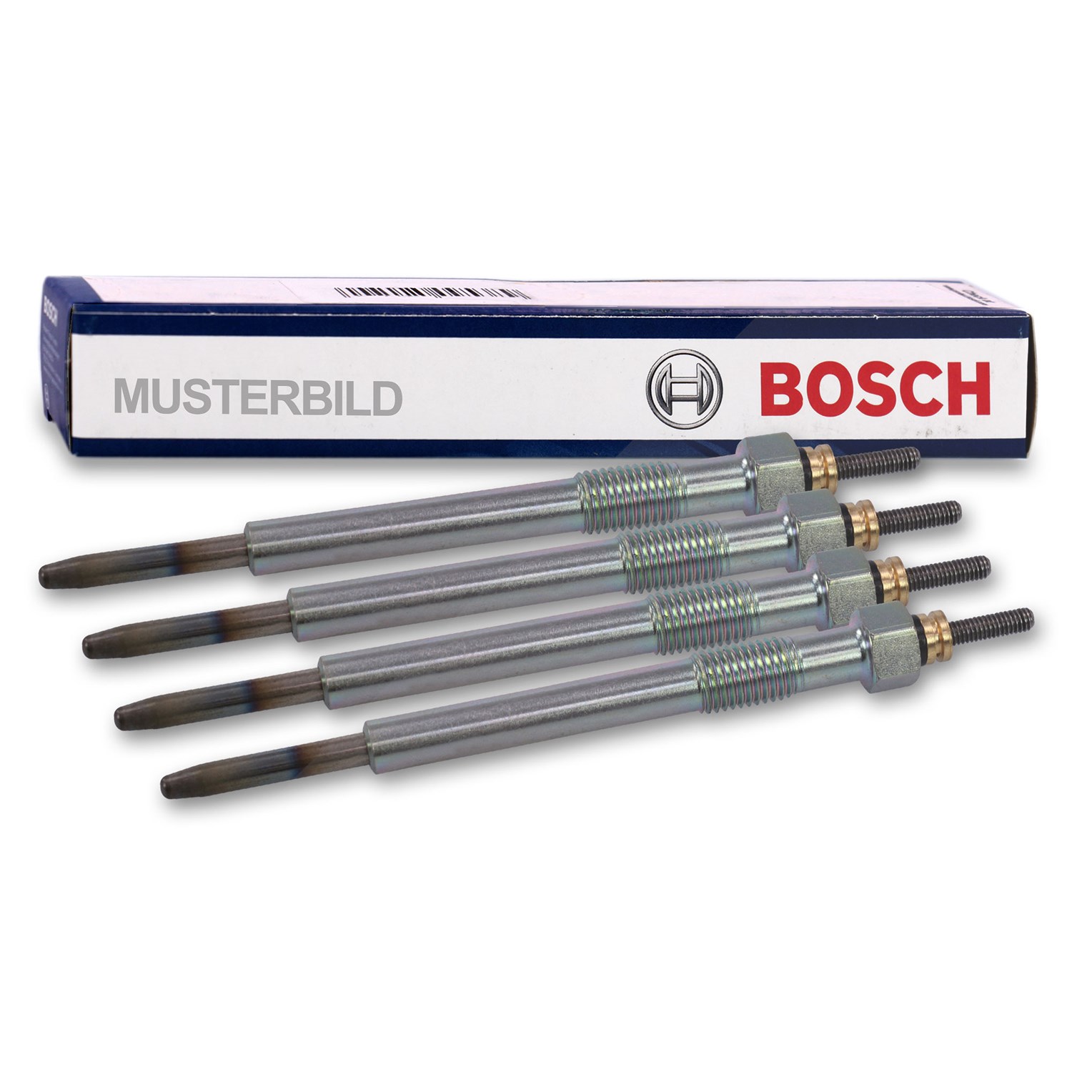 Bosch 4x Glühkerze Duraterm GLP030 [Hersteller-Nr. 0250202043] für Opel