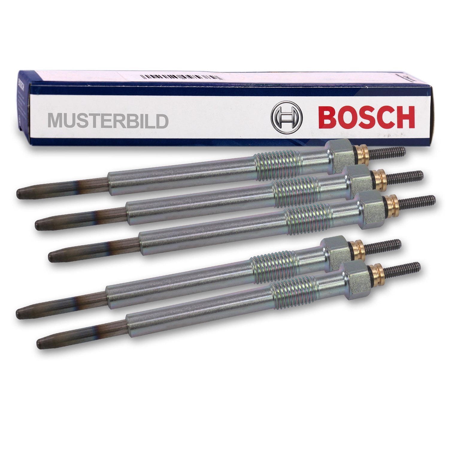 Bosch 5x Glühkerze Duraterm GLP003 [Hersteller-Nr. 0250202022] für VW, Volvo, Audi