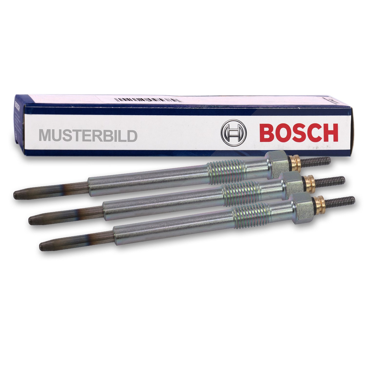 Bosch 3x Glühkerze Duraterm GLP023 [Hersteller-Nr. 0250202023] für Audi, Seat, VW, Skoda