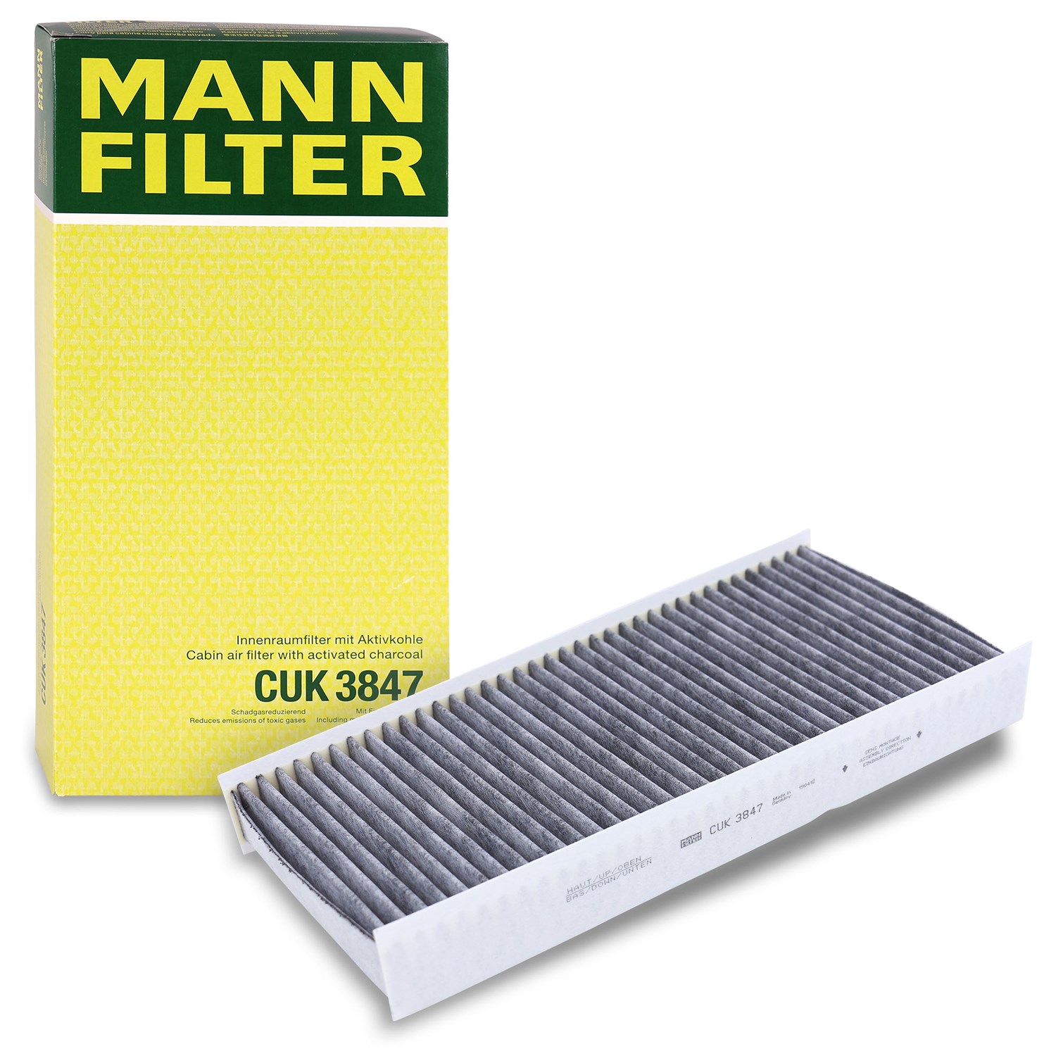 Mann-filter Filter, Innenraumluft [Hersteller-Nr. CUK3847] für Fiat, Peugeot, Citroën, Toyota