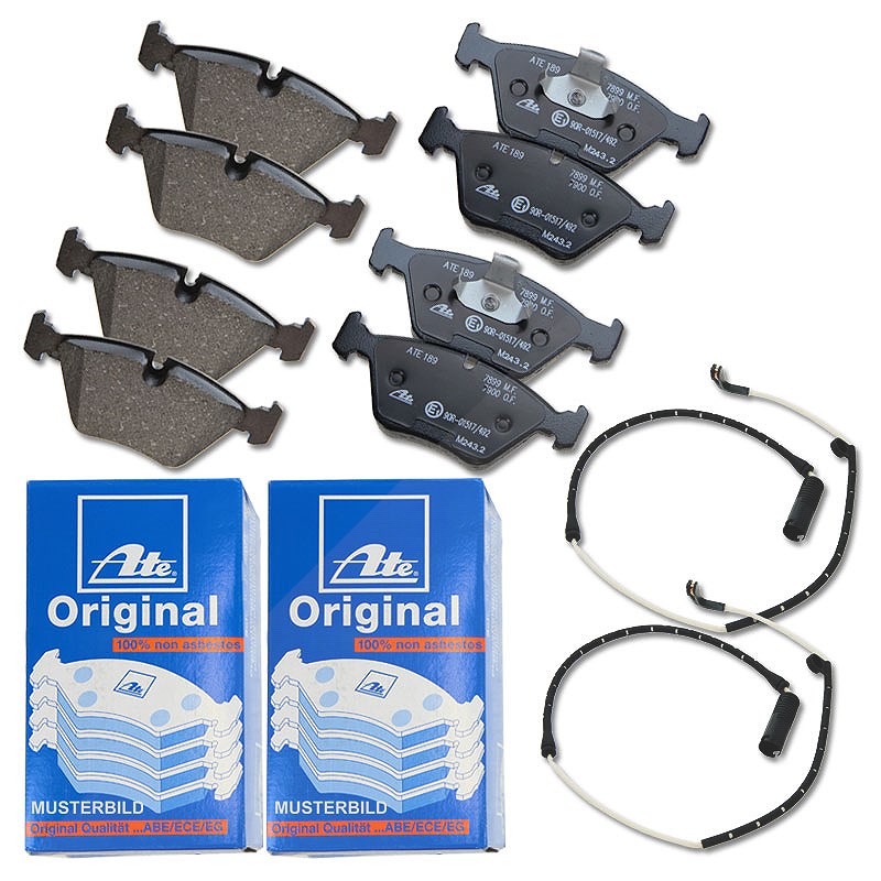 Ate Bremsbeläge Vorder- und Hinterachse mit VWK [Hersteller-Nr. 10696392] für BMW