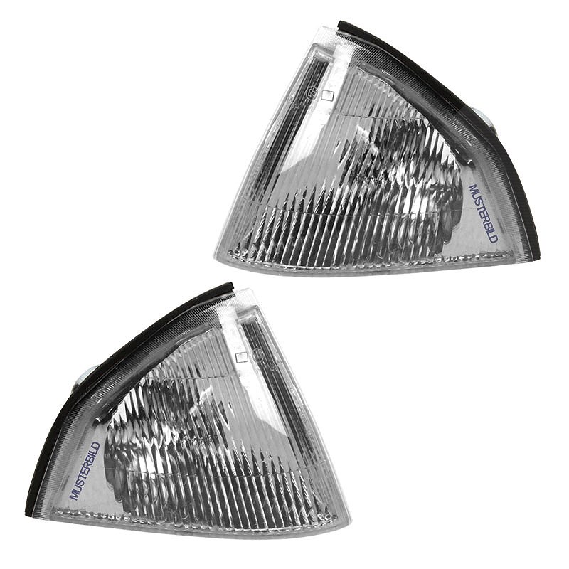 Bestprice 2x Blinkleuchte glasklar o/Lampenträger [Hersteller-Nr. 10427683] für Skoda